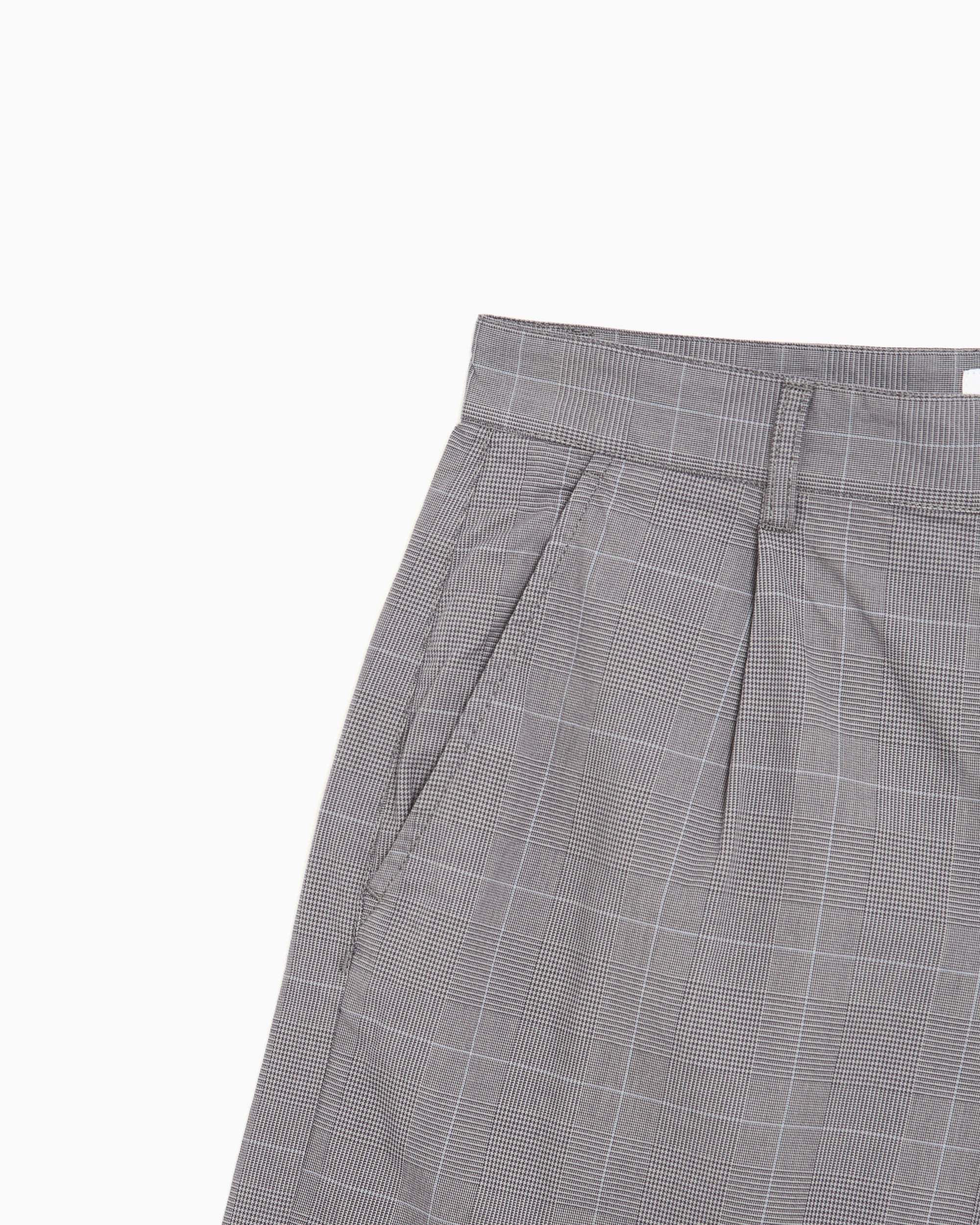 Shorts OBEY Clothing Olivia Checkered Relaxed Women's Chino Pants - 272100060-GRY
