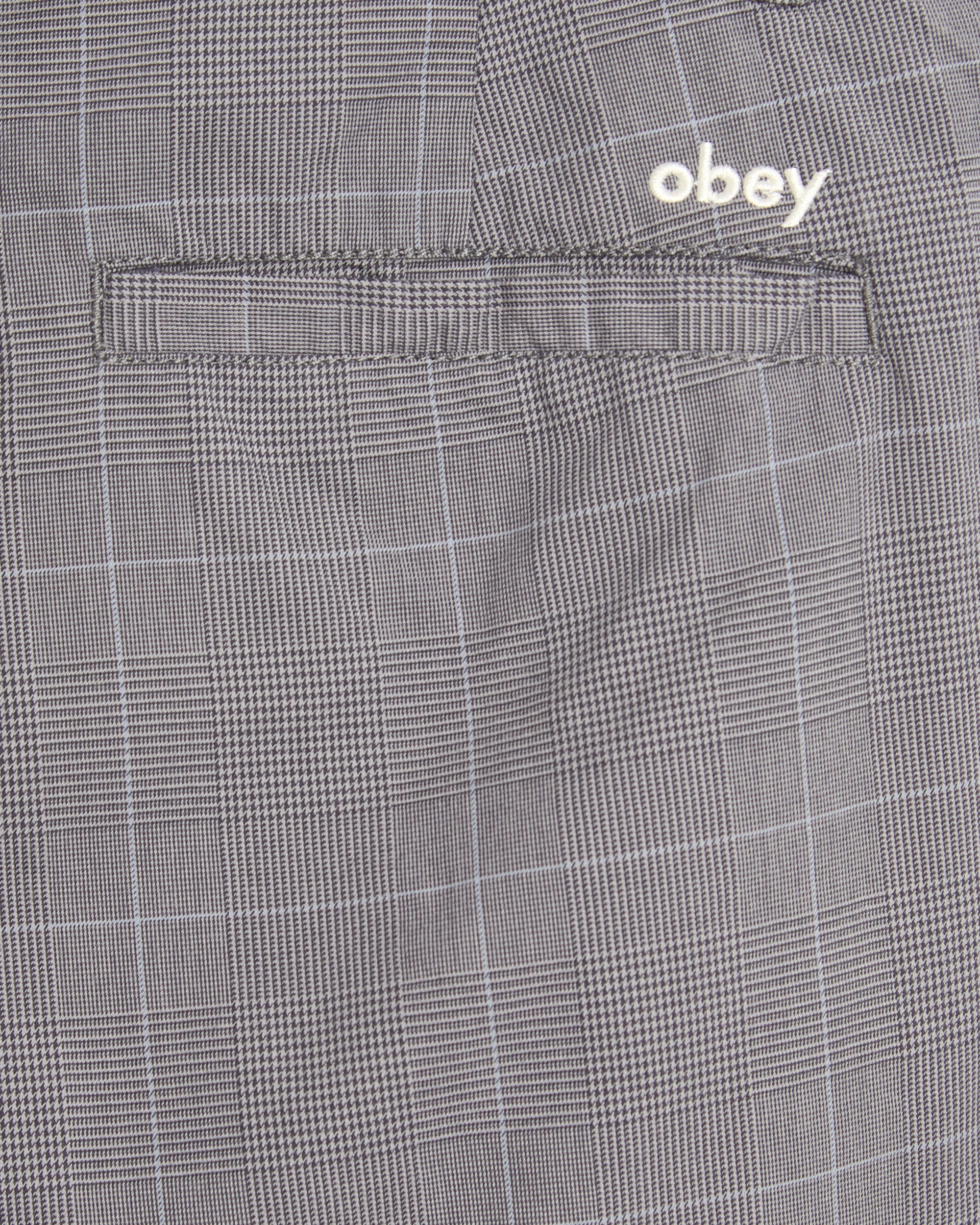 Shorts OBEY Clothing Olivia Checkered Relaxed Women's Chino Pants - 272100060-GRY