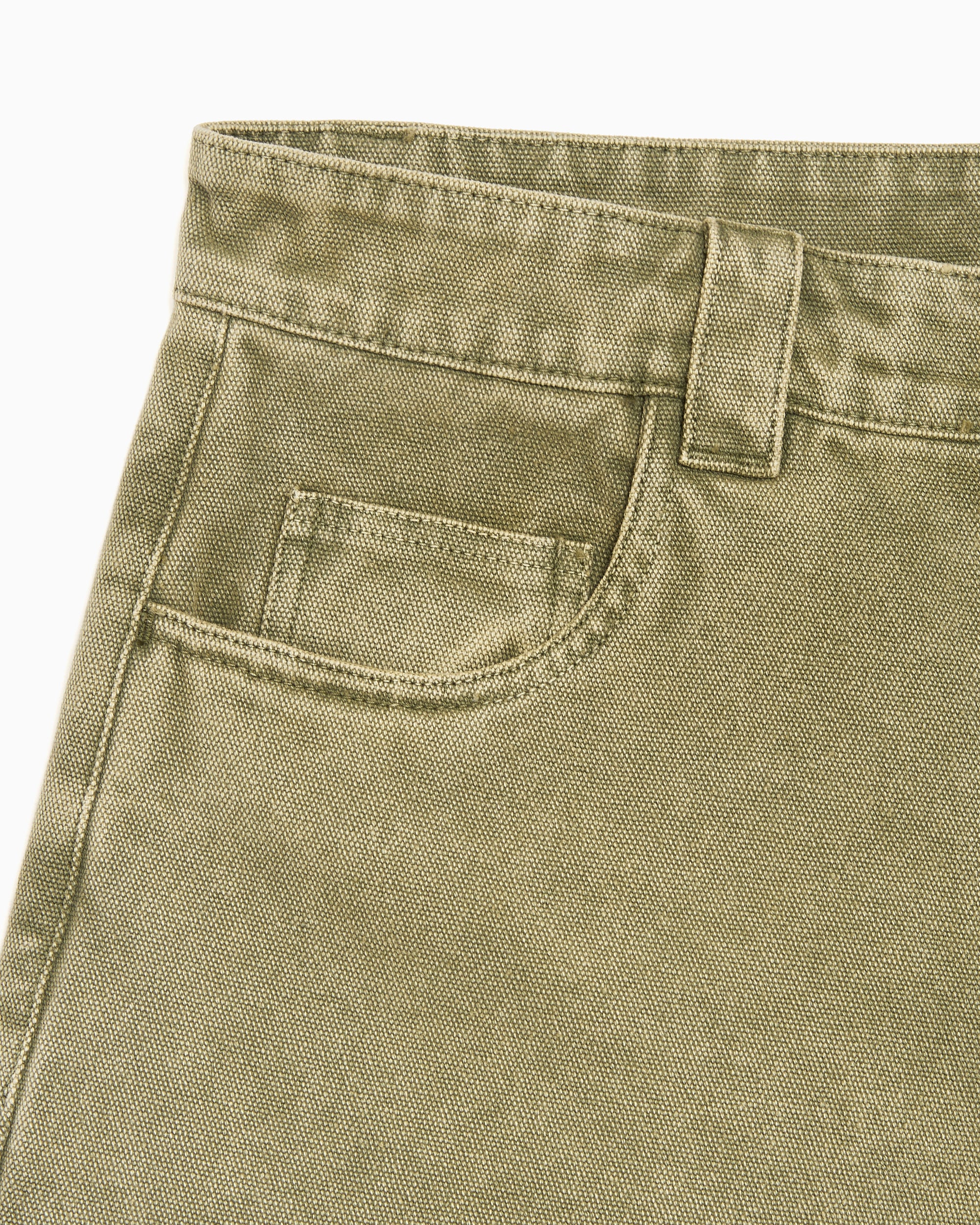 Shorts ROA Ash Canvas Cargo Relaxed Men's Shorts - YBMW059FA55-GRN0002