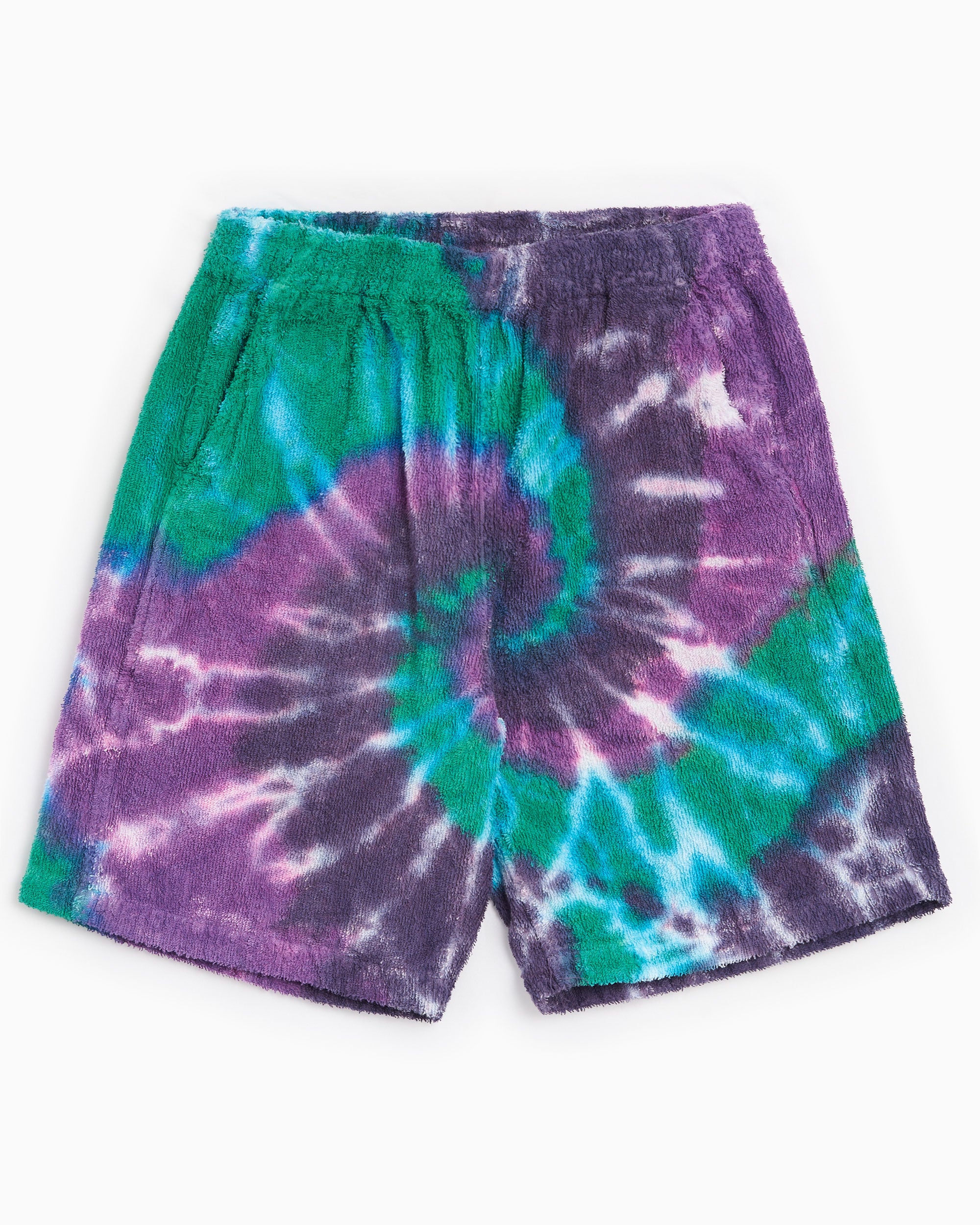 Shorts South2 West8 Men's String Easy Shorts Men's Shorts - OT516-A-Green/Purple