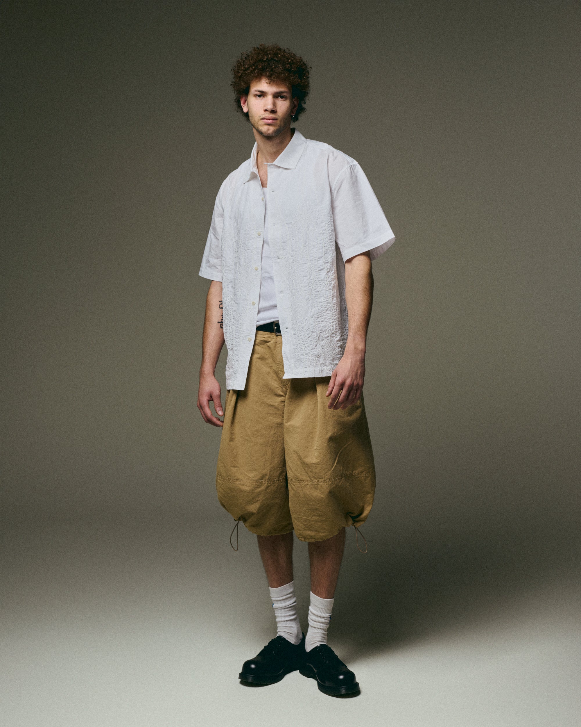 Shorts YMC Salba Men's Shorts Relaxed Men's Shorts - P9YAC-SAND