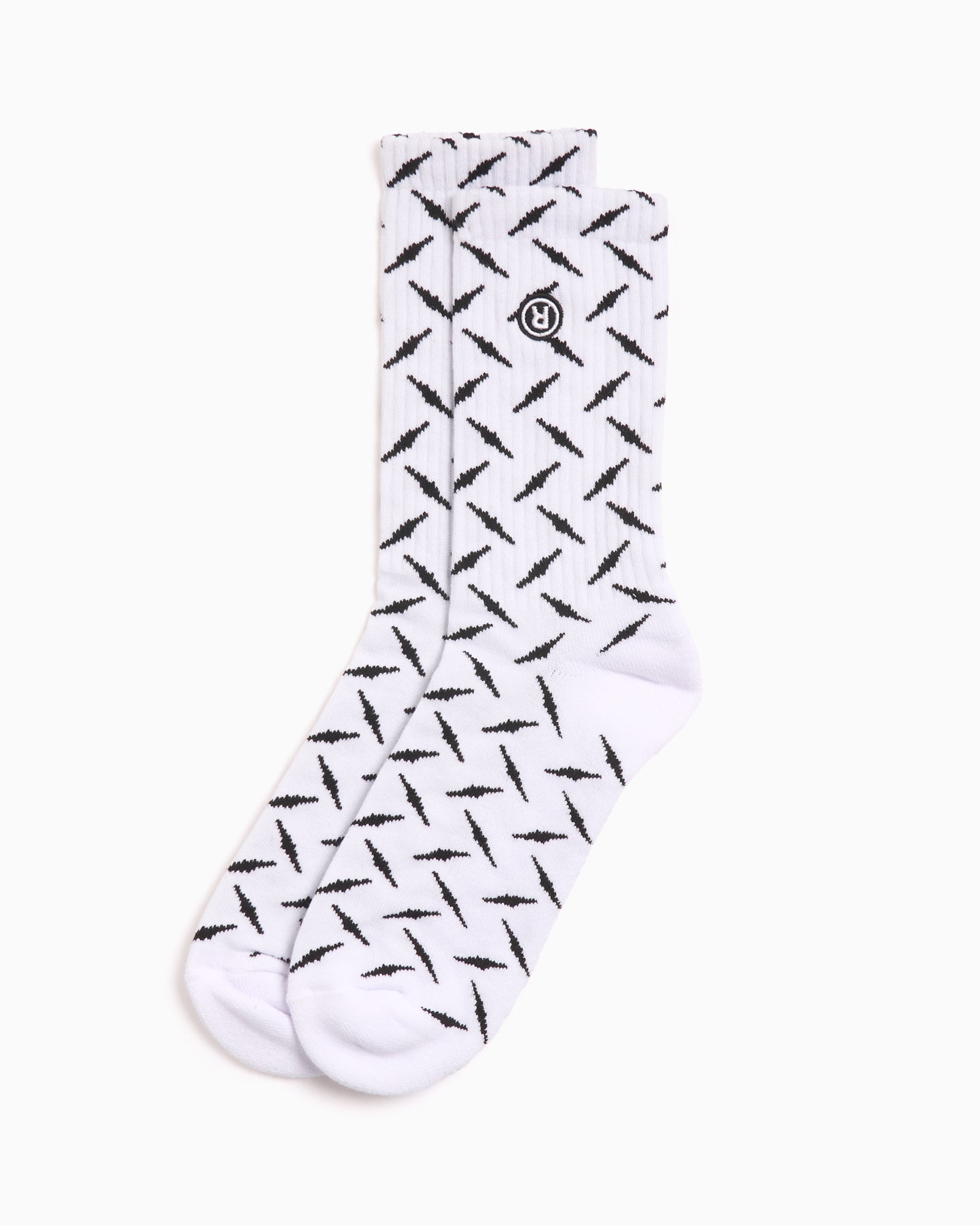 Socks RAVE skateboards Dmnd Unisex Socks Unisex Socks - PN21748-Black/White