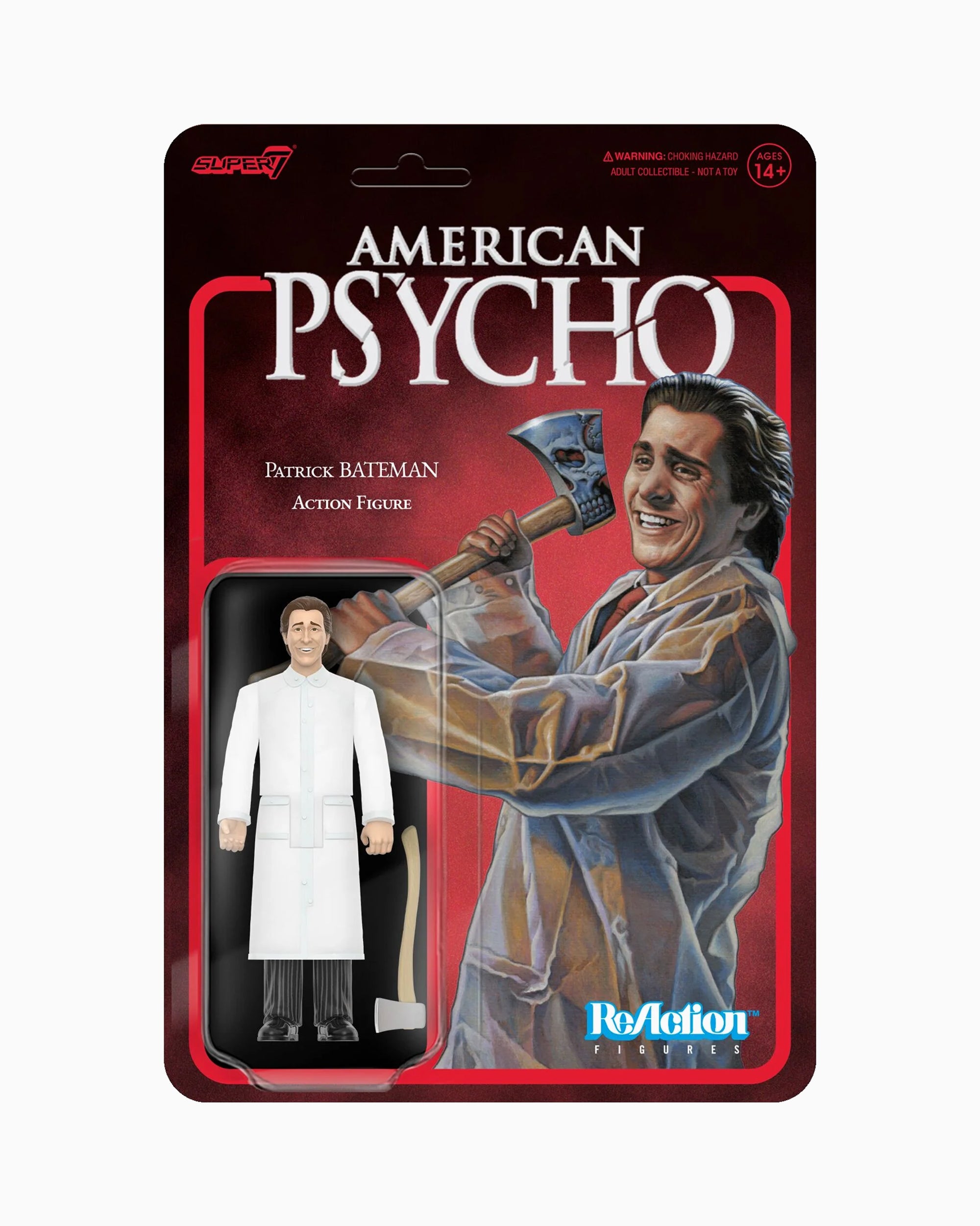 Super7 American Psycho ReAction Figures - Patrick Bateman - S7RCTFGRAPW1PBR