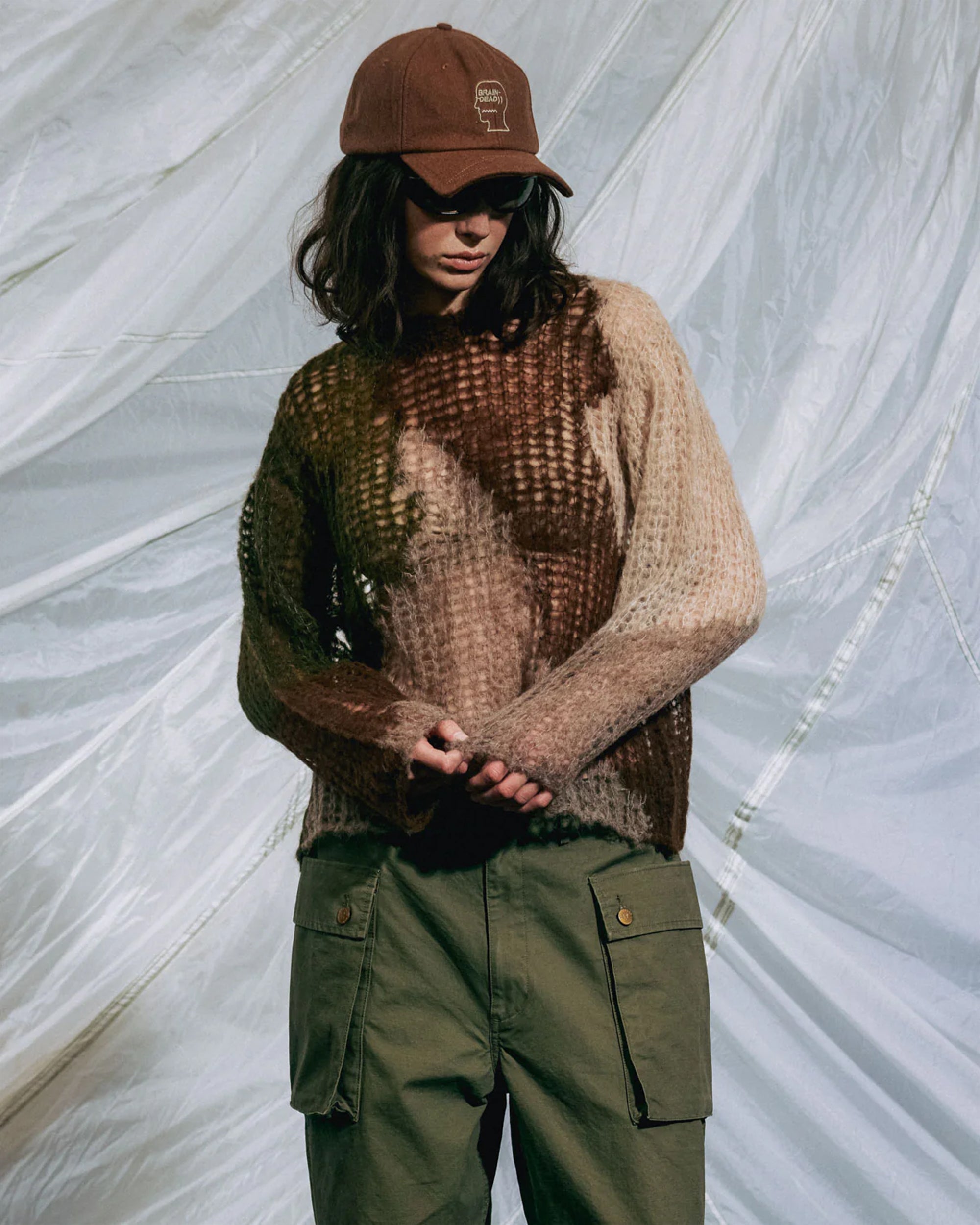 Sweaters Brain Dead Threadbare Boxy Unisex Sweater - BDP26O12004887GR04