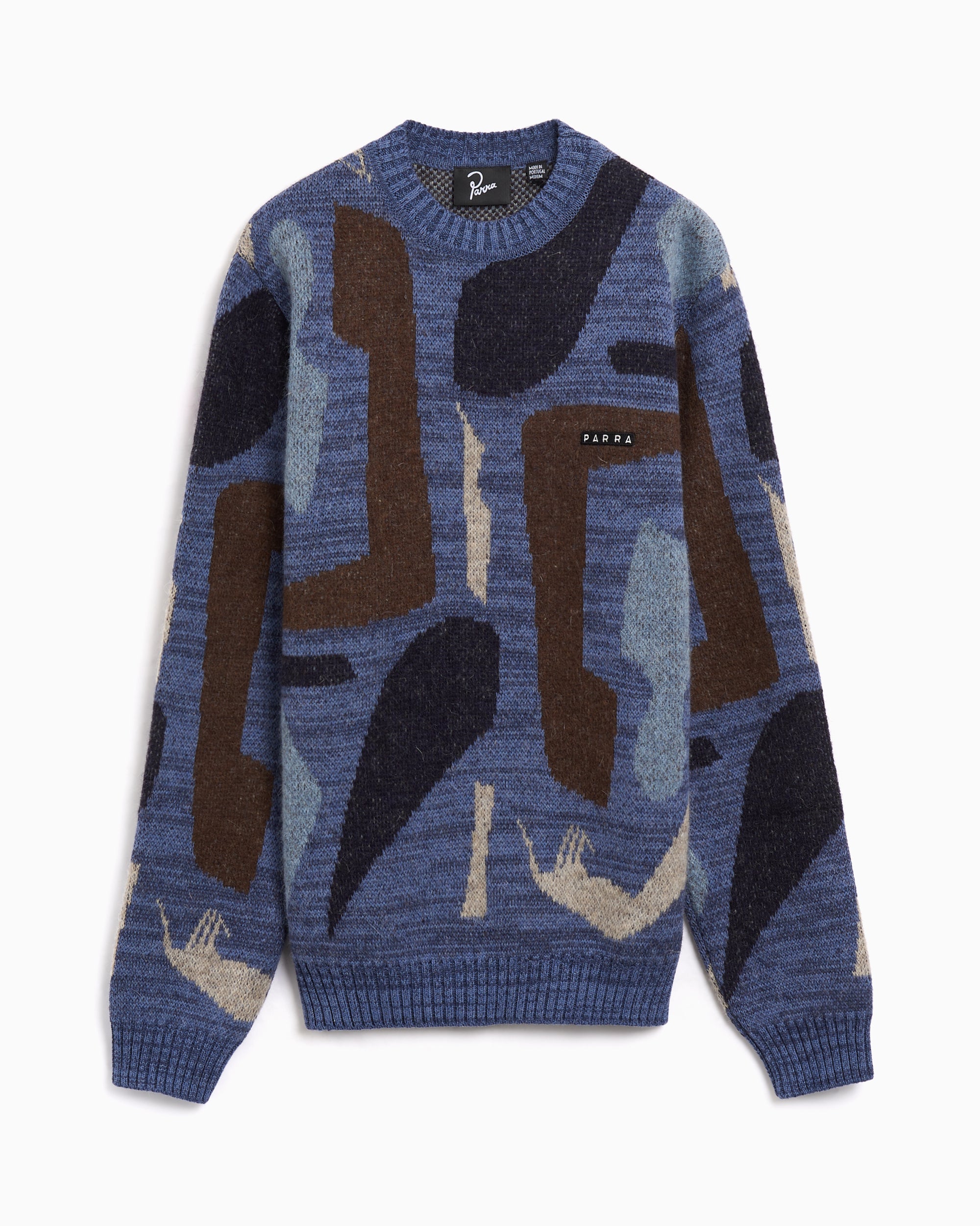 Sweaters by Parra Detached Graphic Relaxed Men's Sweater - 54450-BLUE