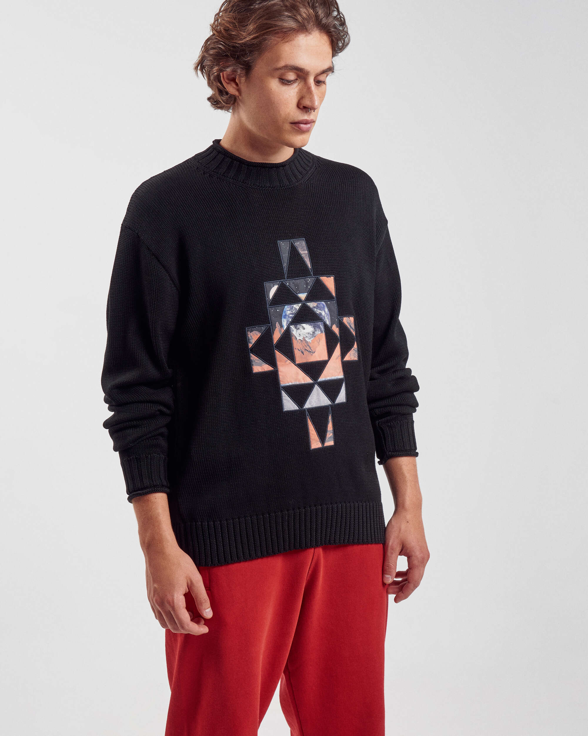 Sweaters Marcelo Burlon County Of Milan Galaxy Cross Men's Sweater Men's Sweater - CMHE036F21KNI0021020