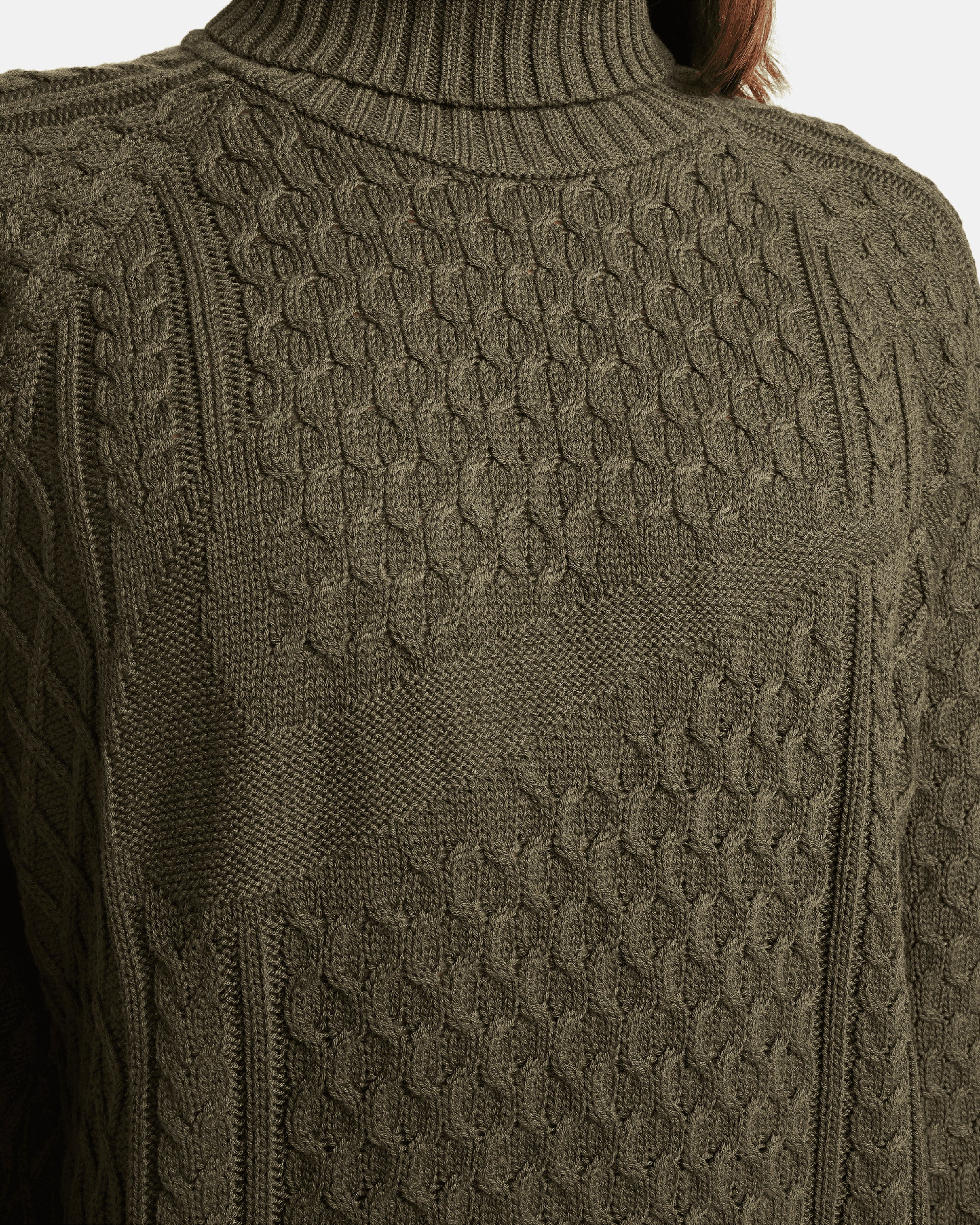 Sweaters Nike Life Men's Turtleneck Cable Knit Sweater Men's Sweater - FB7770-325