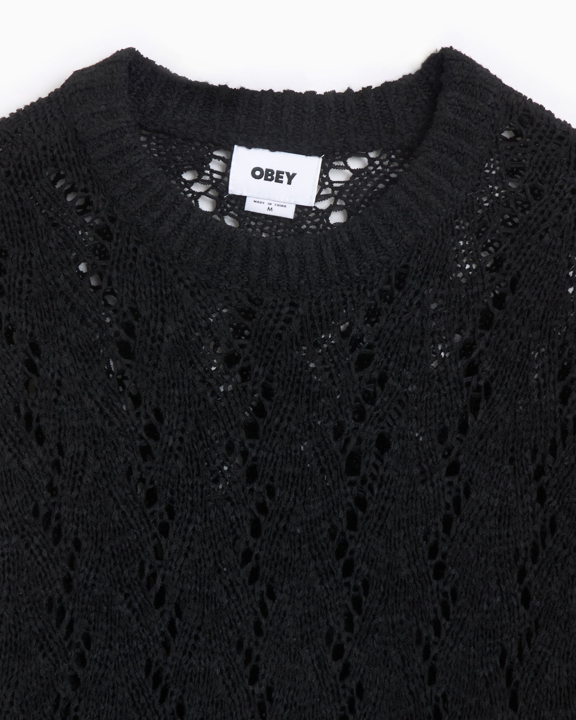 Sweaters OBEY Clothing Shimoda Tape Yarn Men's Sweater Men's Sweater - 151000099-DIB