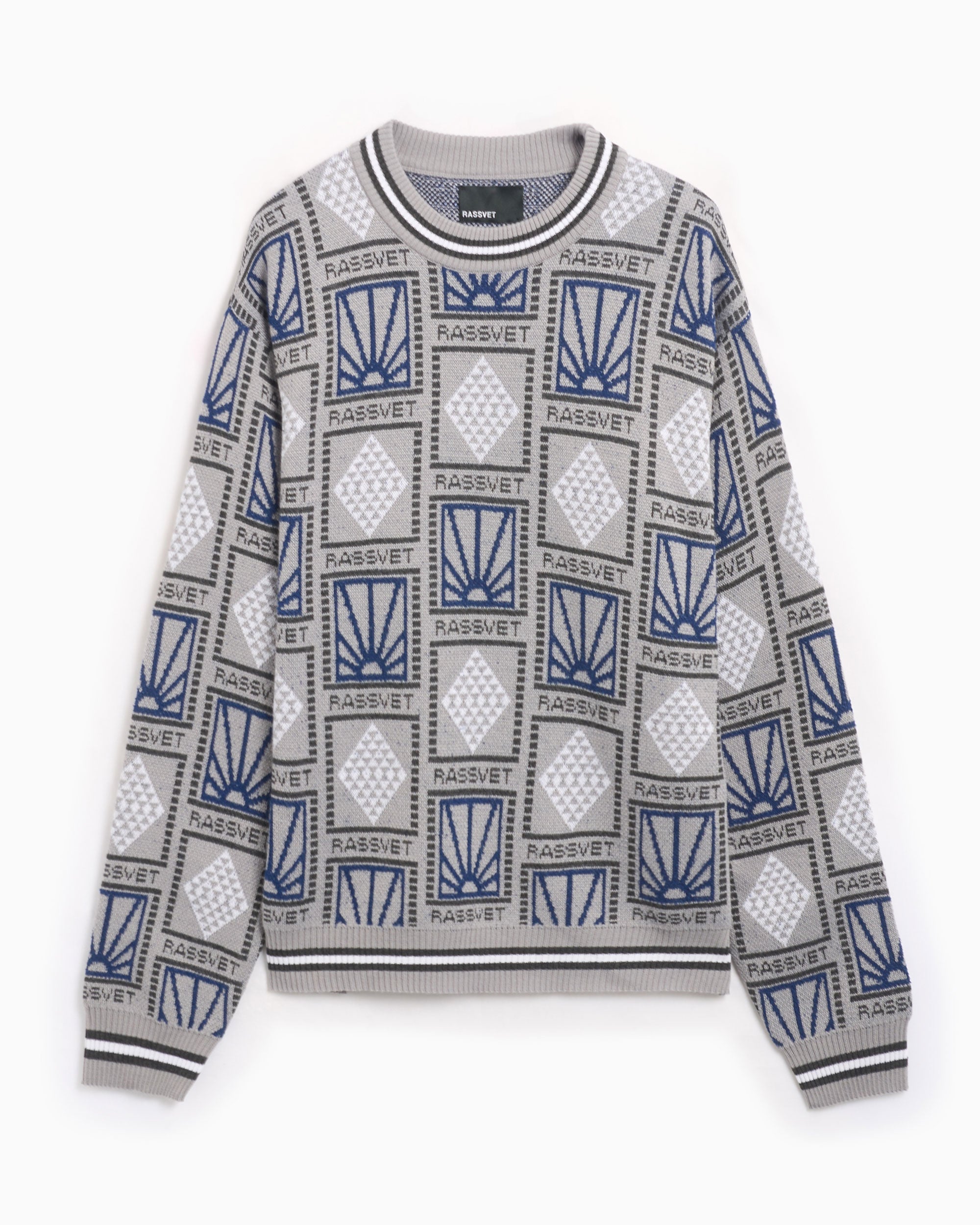 Sweaters Rassvet Pattern Logo Men's Jacquard Knit Sweater Men's Sweater - PACC15N002-2