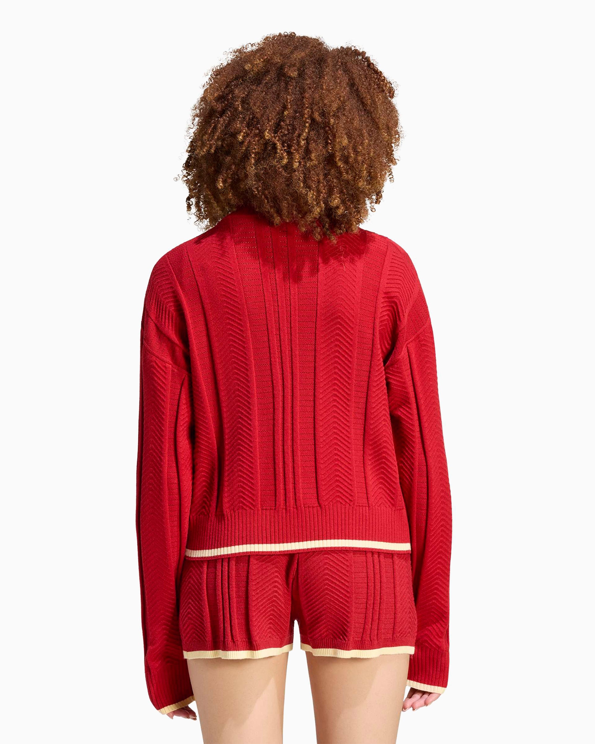Sweatshirts adidas Originals Cable Knit Firebird Women's Zip-Up Sweatshirt - KR7046
