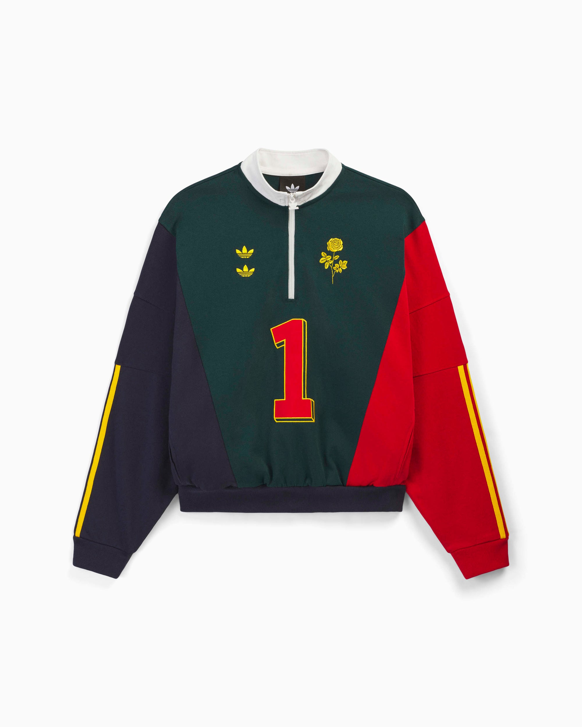 Sweatshirts adidas Originals x Willy Chavarria Watsonville Logo Relaxed Men's Half Zip Sweatshirt - KV1996