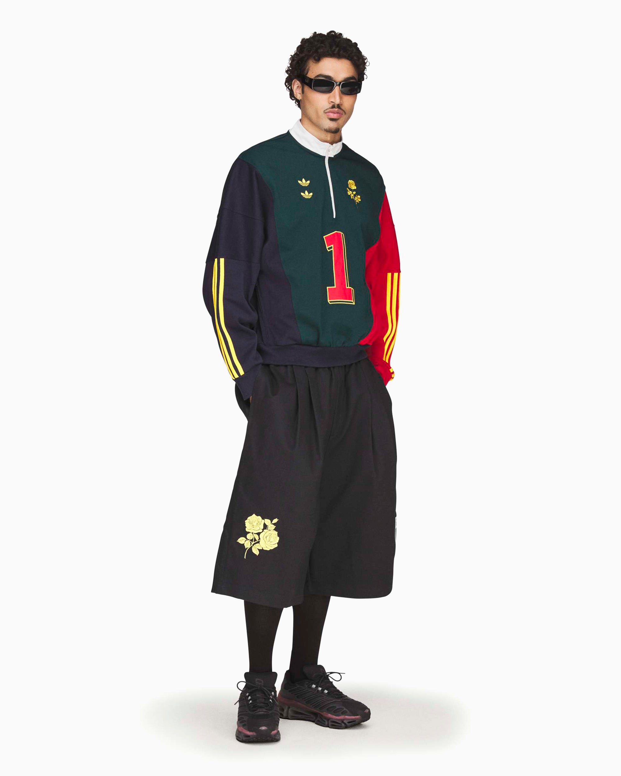 Sweatshirts adidas Originals x Willy Chavarria Watsonville Logo Relaxed Men's Half Zip Sweatshirt - KV1996