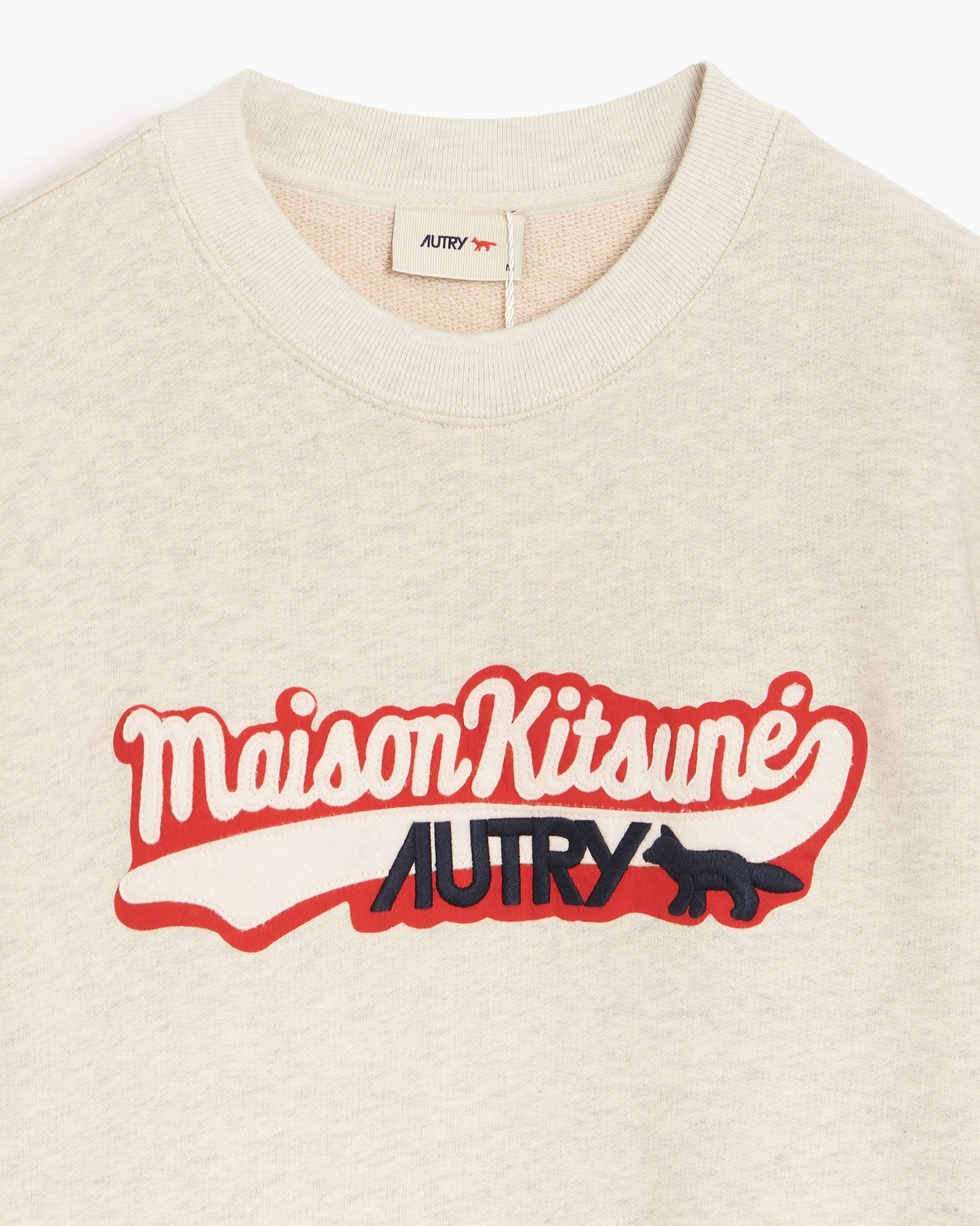 Sweatshirts Autry x Maison Kitsuné Varsity Logo Men's Sweatshirt - SWPXMK1M