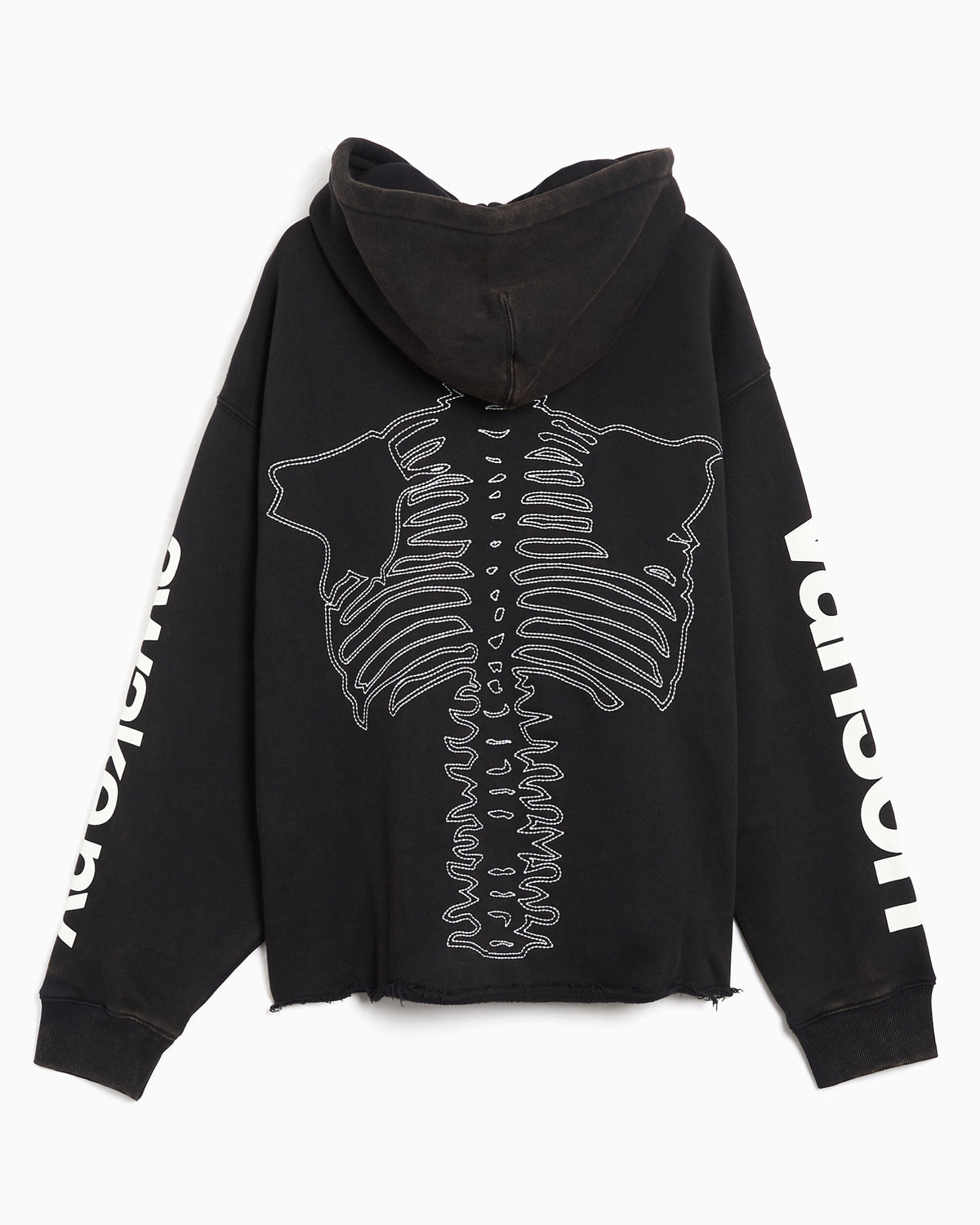 Sweatshirts Awake NY Vanson Bones Embroidered Relaxed Men's Hoodie - AWK-FW26-HD002-BLK