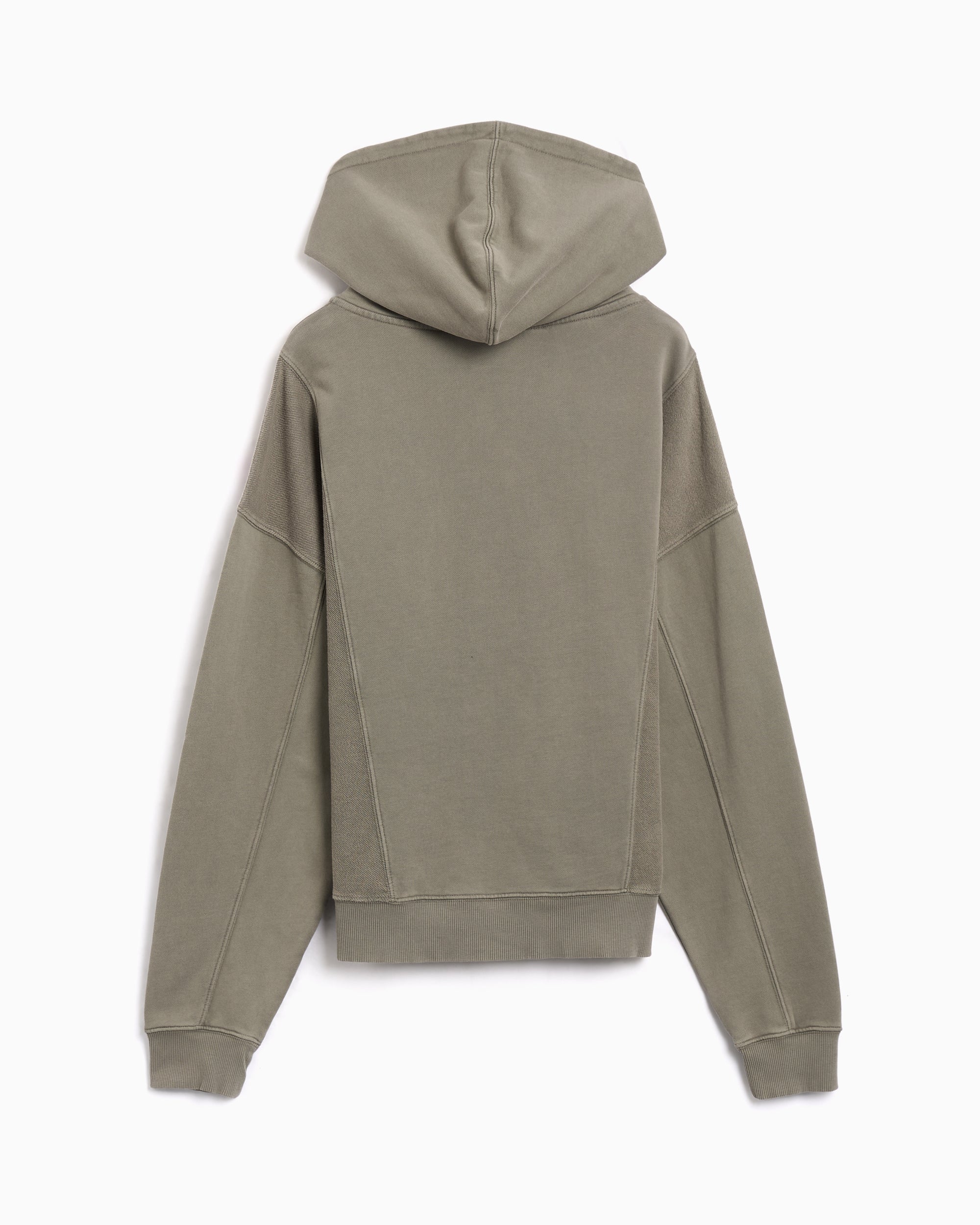 Sweatshirts Brain Dead Mendoza Logo Crop Men's Hoodie - BDF25T090045-CEMENT