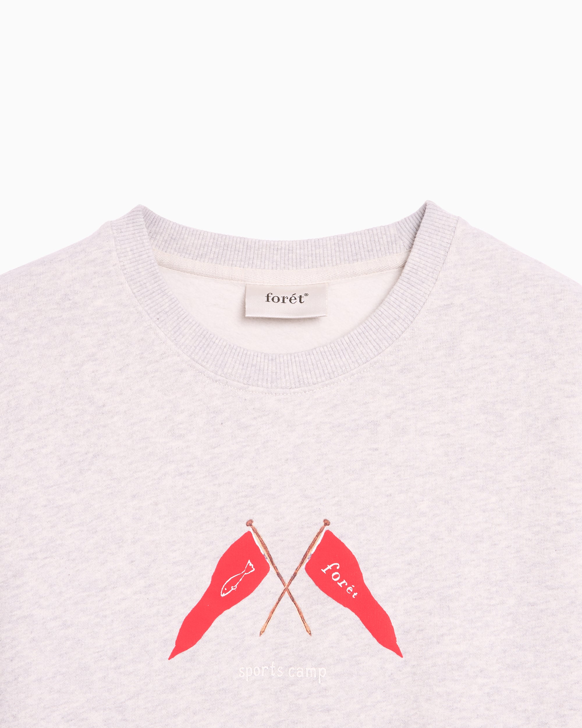 Sweatshirts forét Pennant Men's Sweatshirt - F1019-SNOWMELANGE