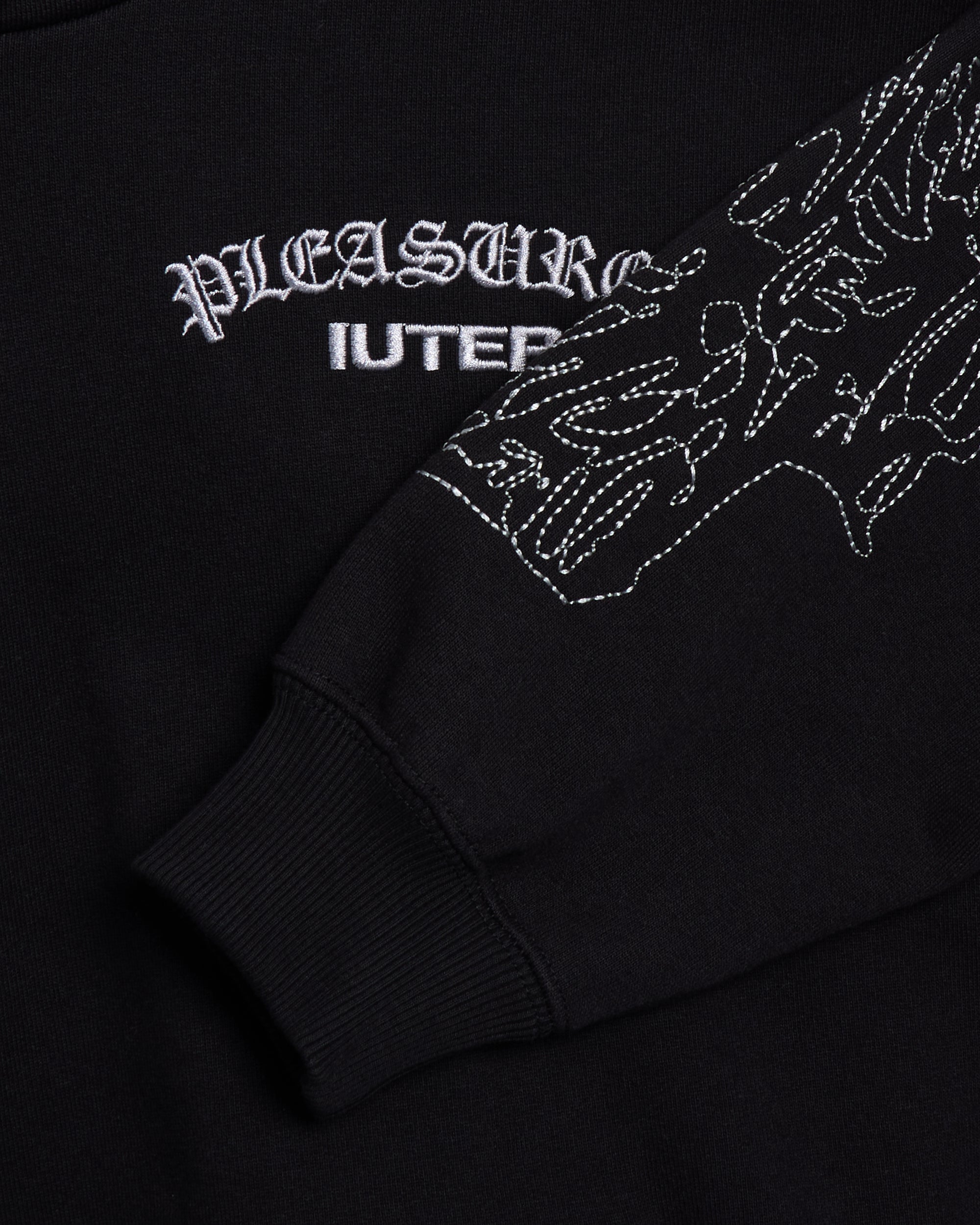 Sweatshirts Pleasures Andrea Men's Hoodie Men's Hoodie - P24IU005-BLACK