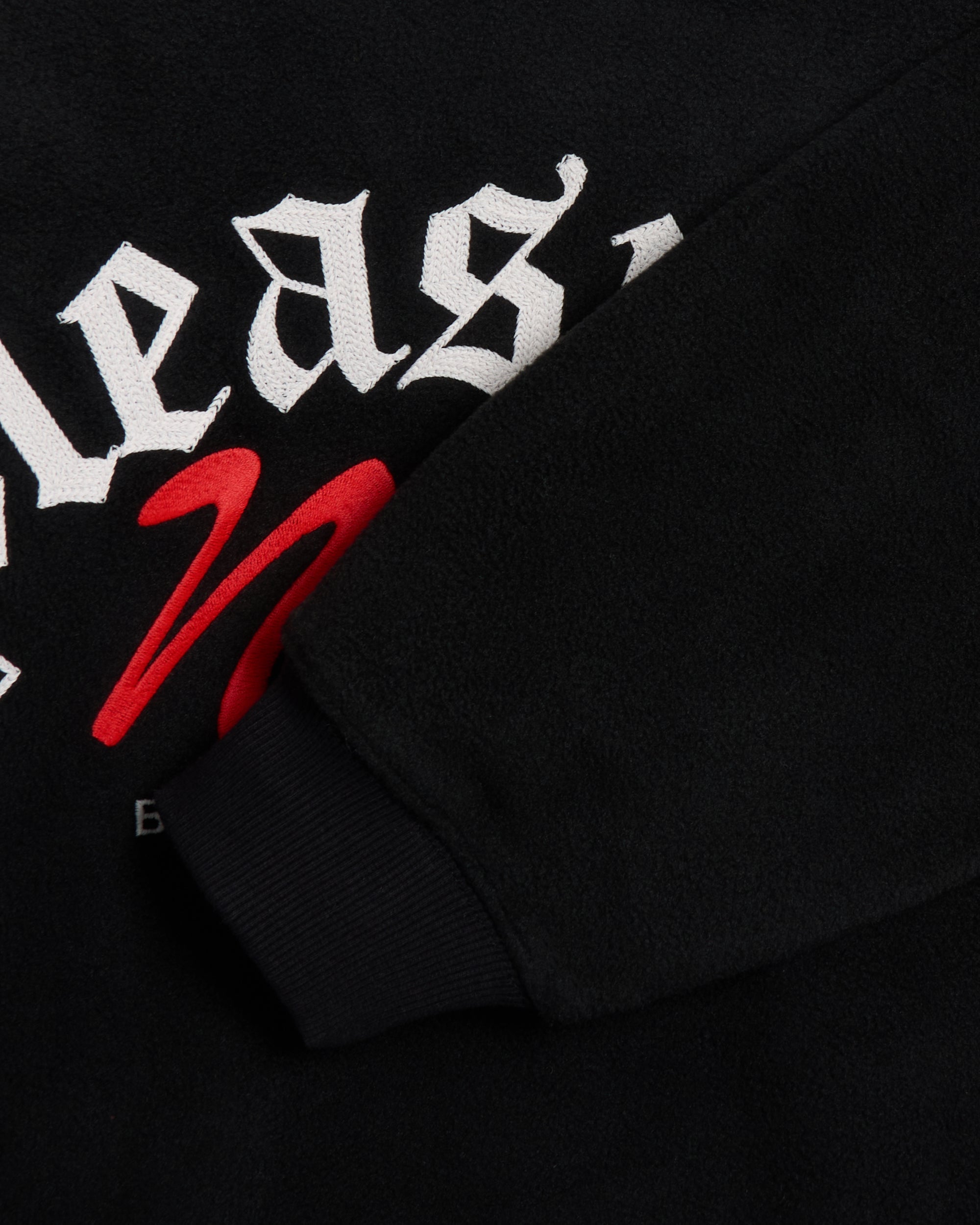 Sweatshirts Pleasures Appointment Fleece Men's Crewneck Sweatshirt Men's Sweatshirt - P24W019-BLACK