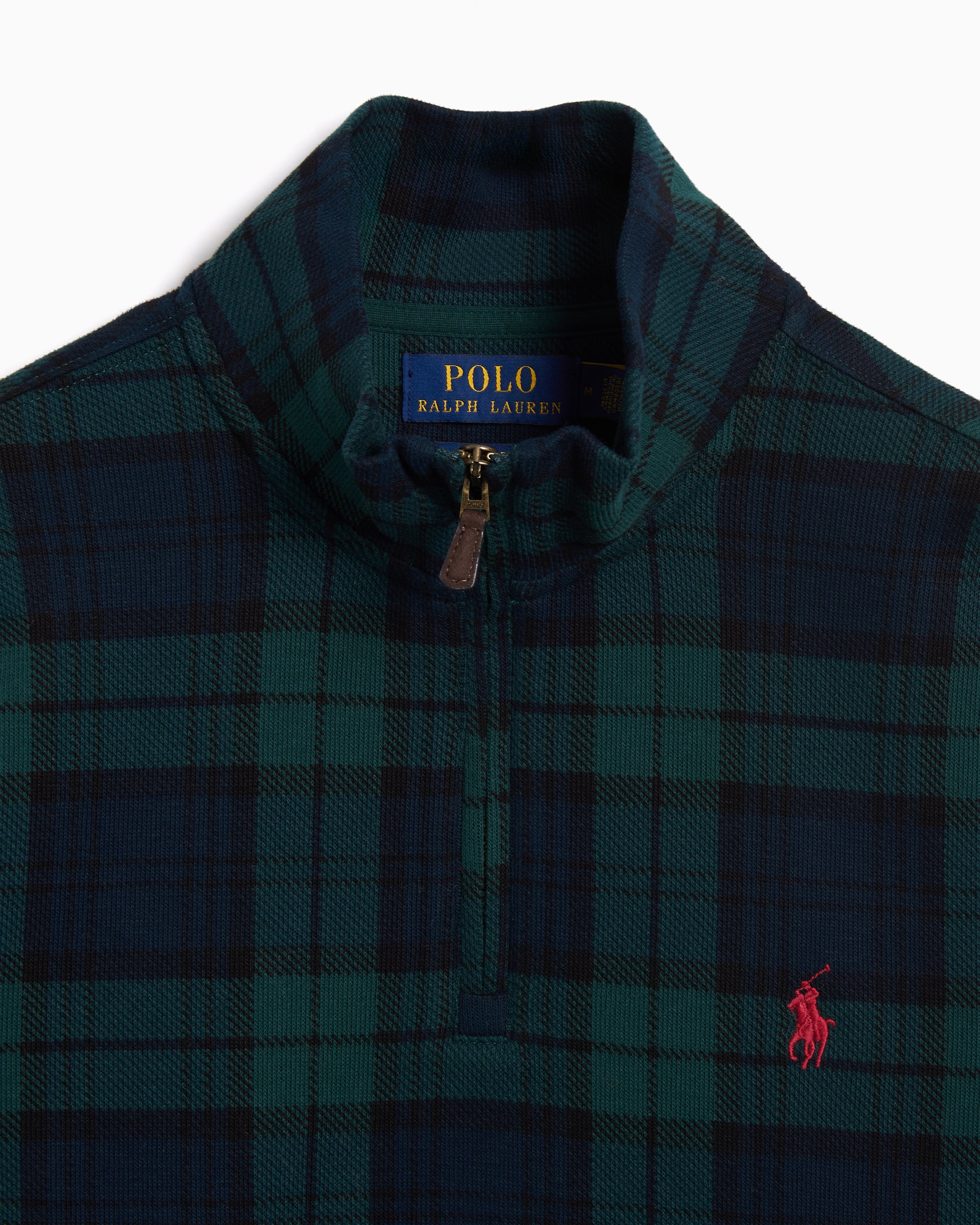 Sweatshirts Polo Ralph Lauren Jacquard Plaid Men's Half Zip Sweatshirt - 710981459001