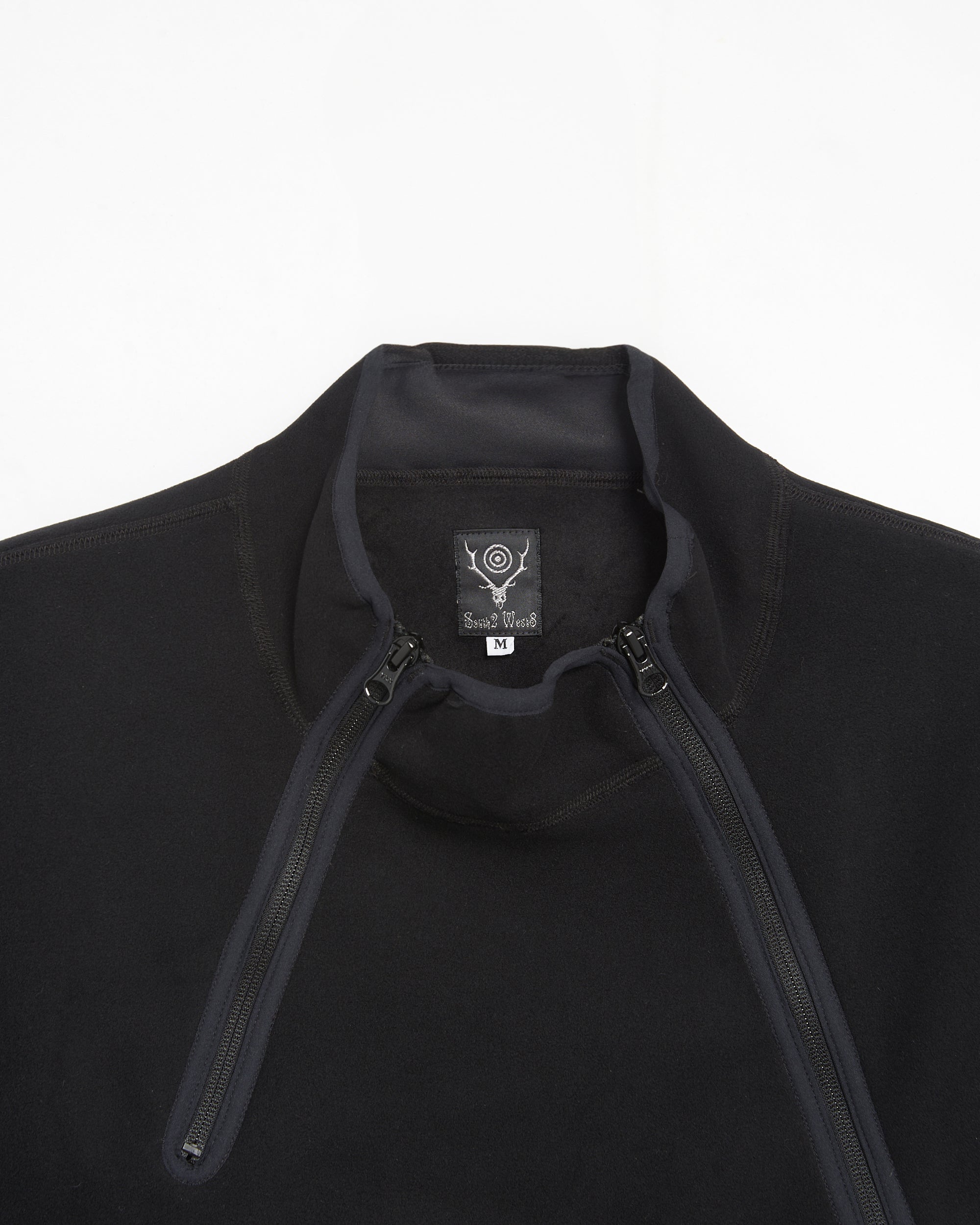 Sweatshirts South2 West8 Men's Paddling Fleece Sweatshirt Men's Half Zip Sweatshirt - PU490-B-Black