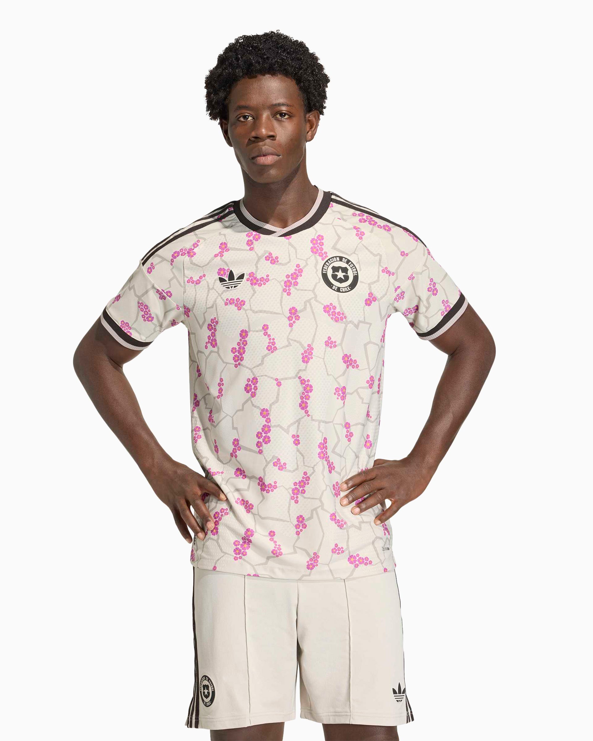 T-Shirts adidas Originals Republic of Chile Football Logo Visitor 2026 Men's Jersey T-Shirt - KC6088