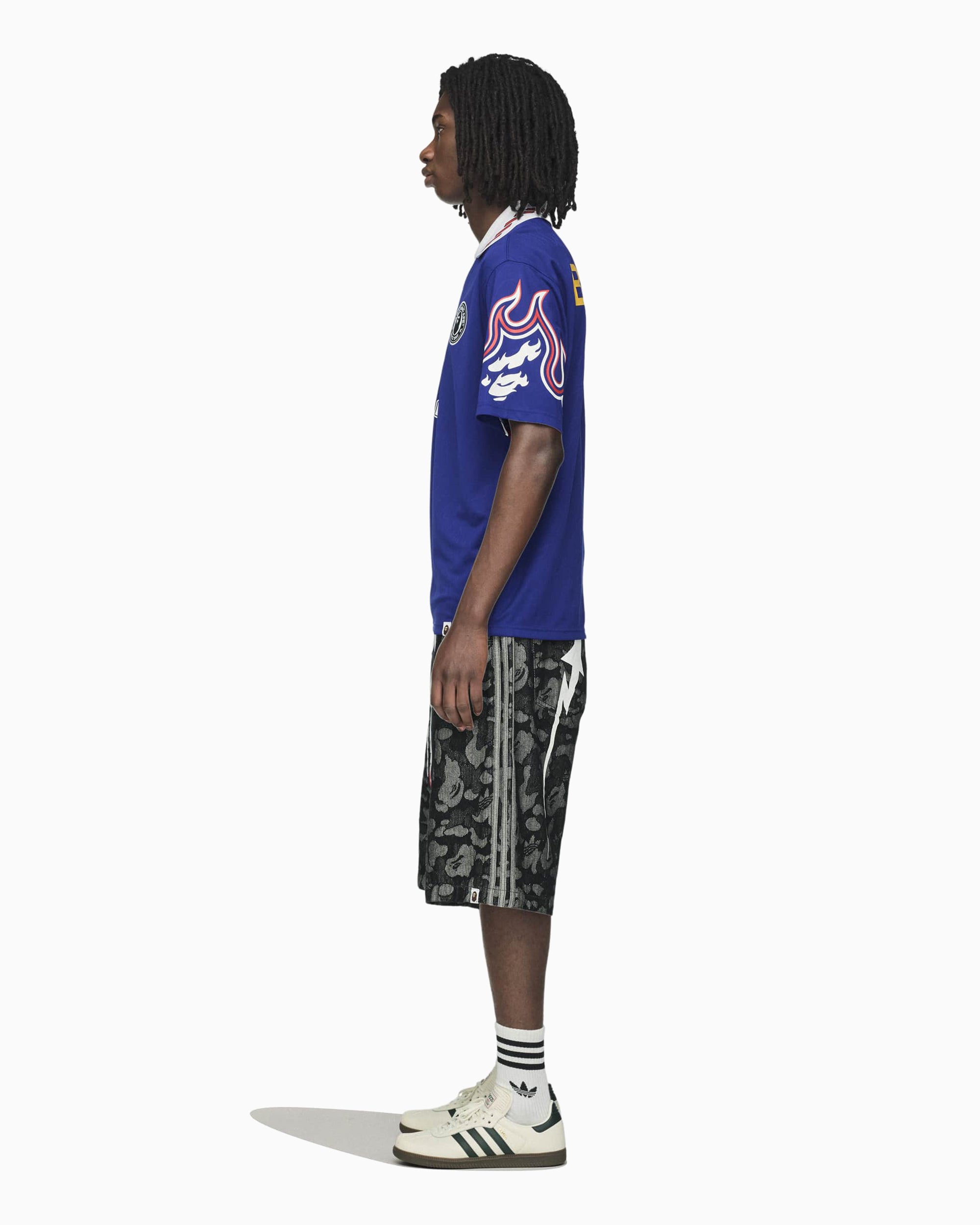 T-Shirts adidas Originals x BAPE SSL Flame Graphic Relaxed Men's Jersey T-Shirt - KF4914