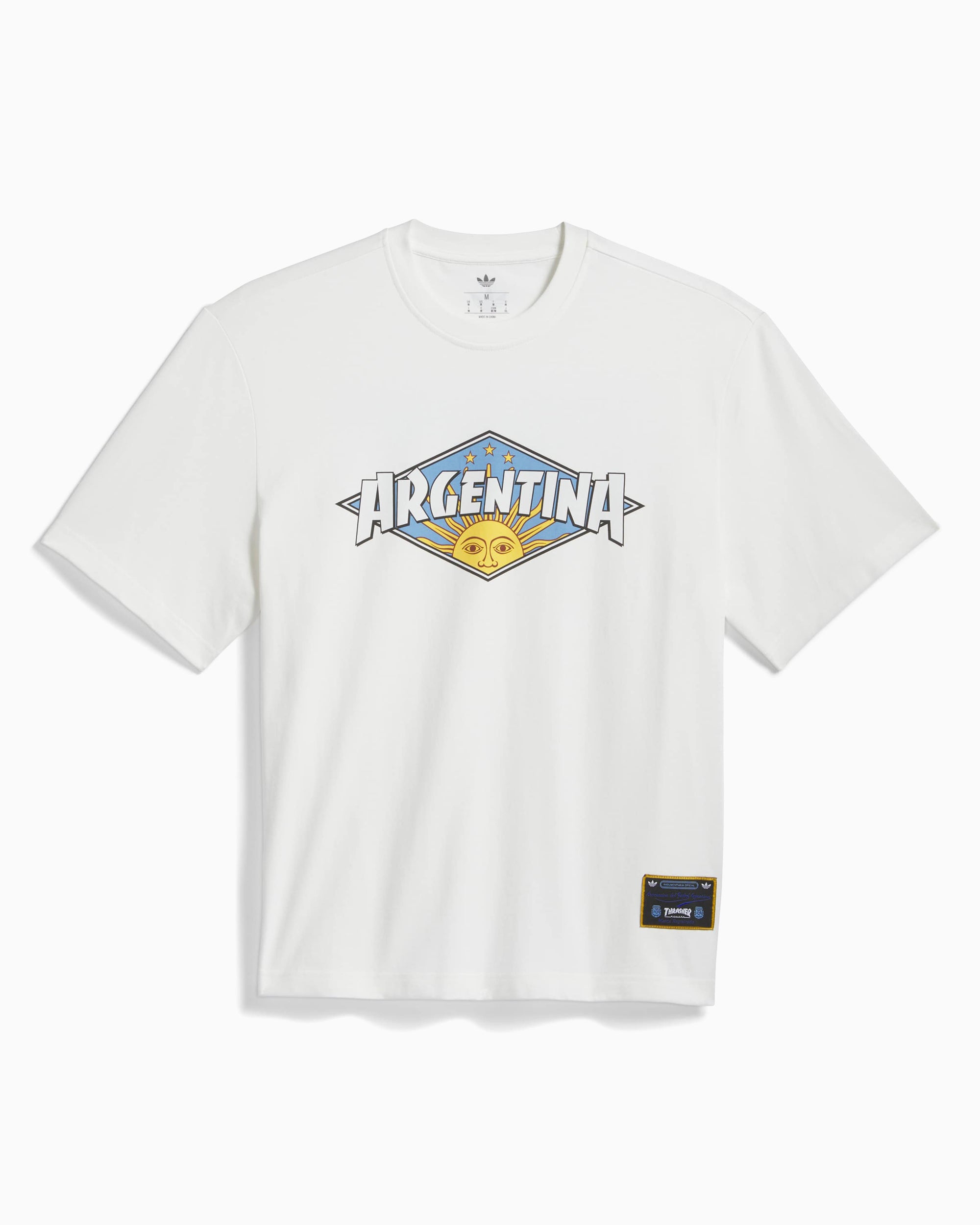 T-Shirts adidas Originals x Thrasher x AFA Argentina Relaxed Men's T-Shirt - KX4544