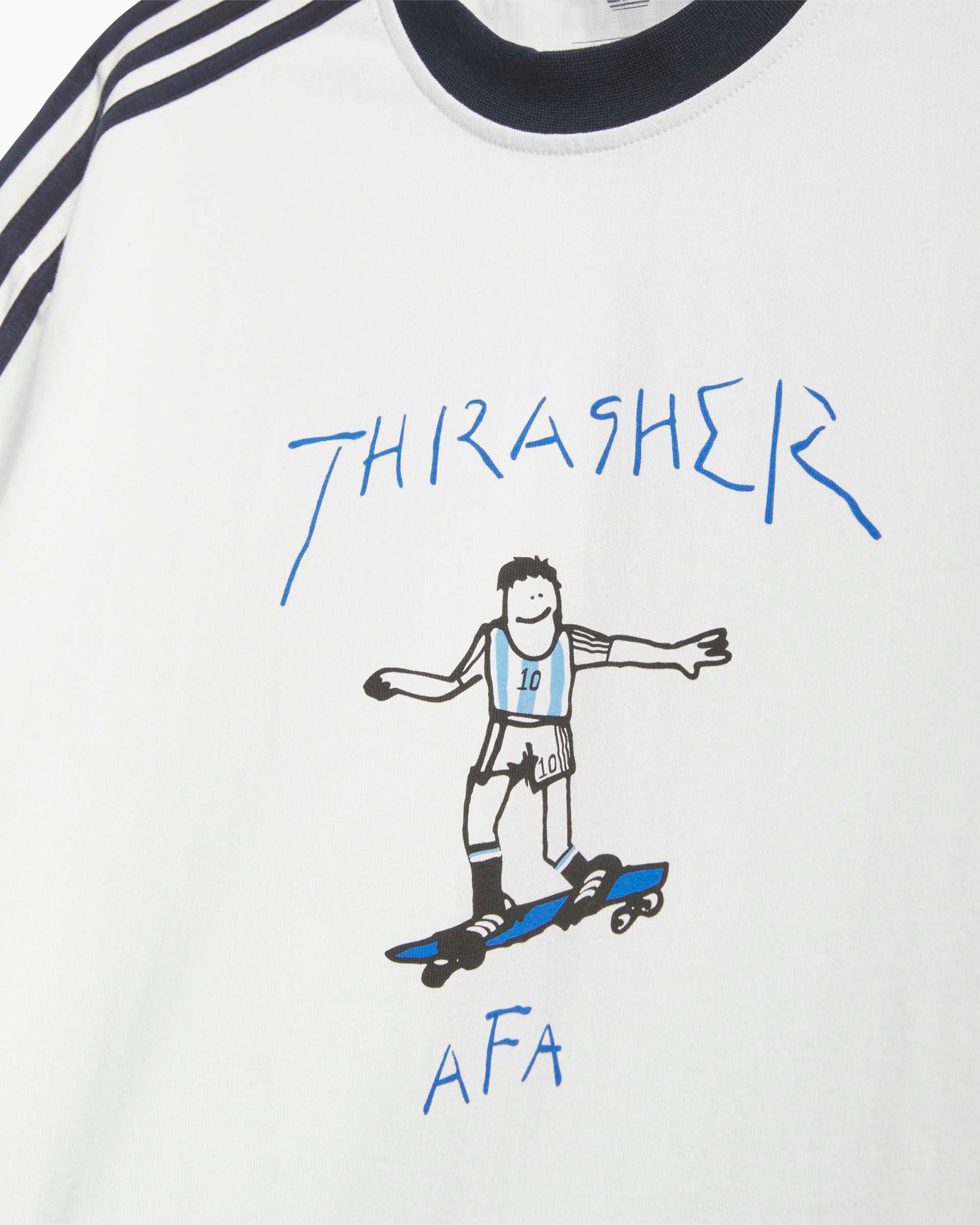 T-Shirts adidas Originals x Thrasher x AFA Argentina Relaxed Men's T-Shirt - KX4548