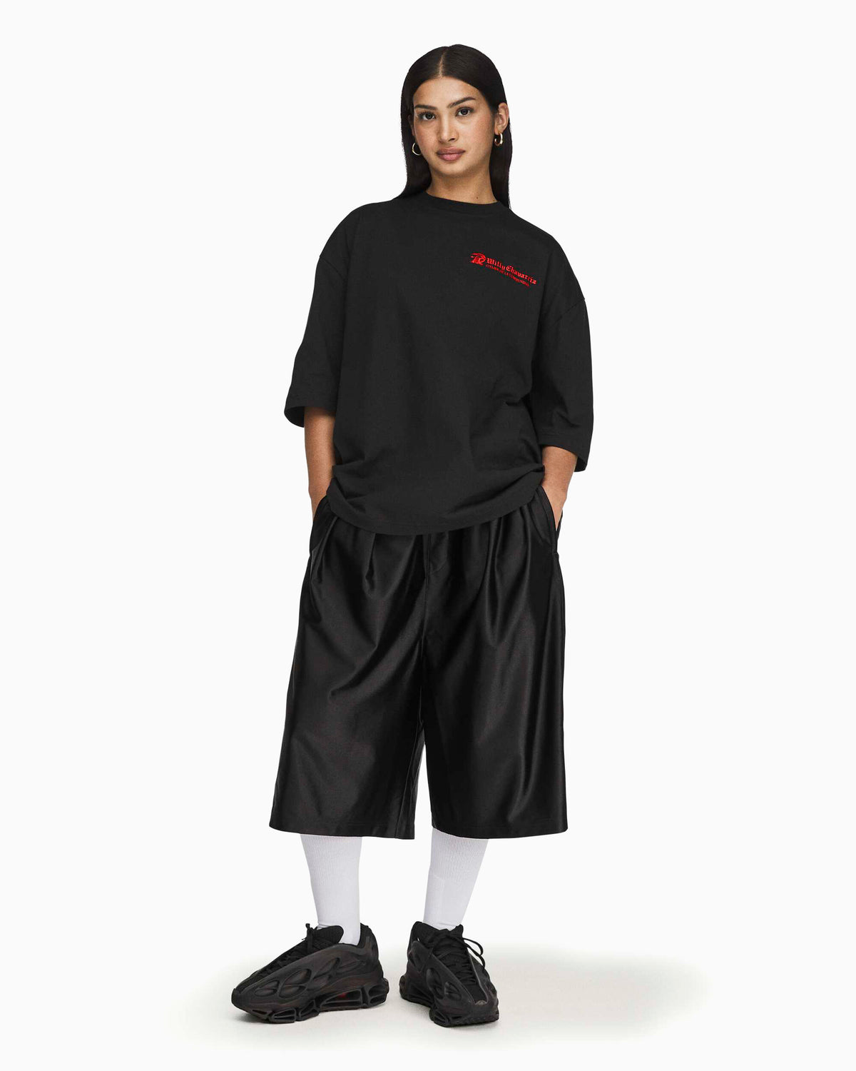 T-Shirts adidas Originals x Willy Chavarria "Atelier" Graphic Oversize Men's T-Shirt - LC8135