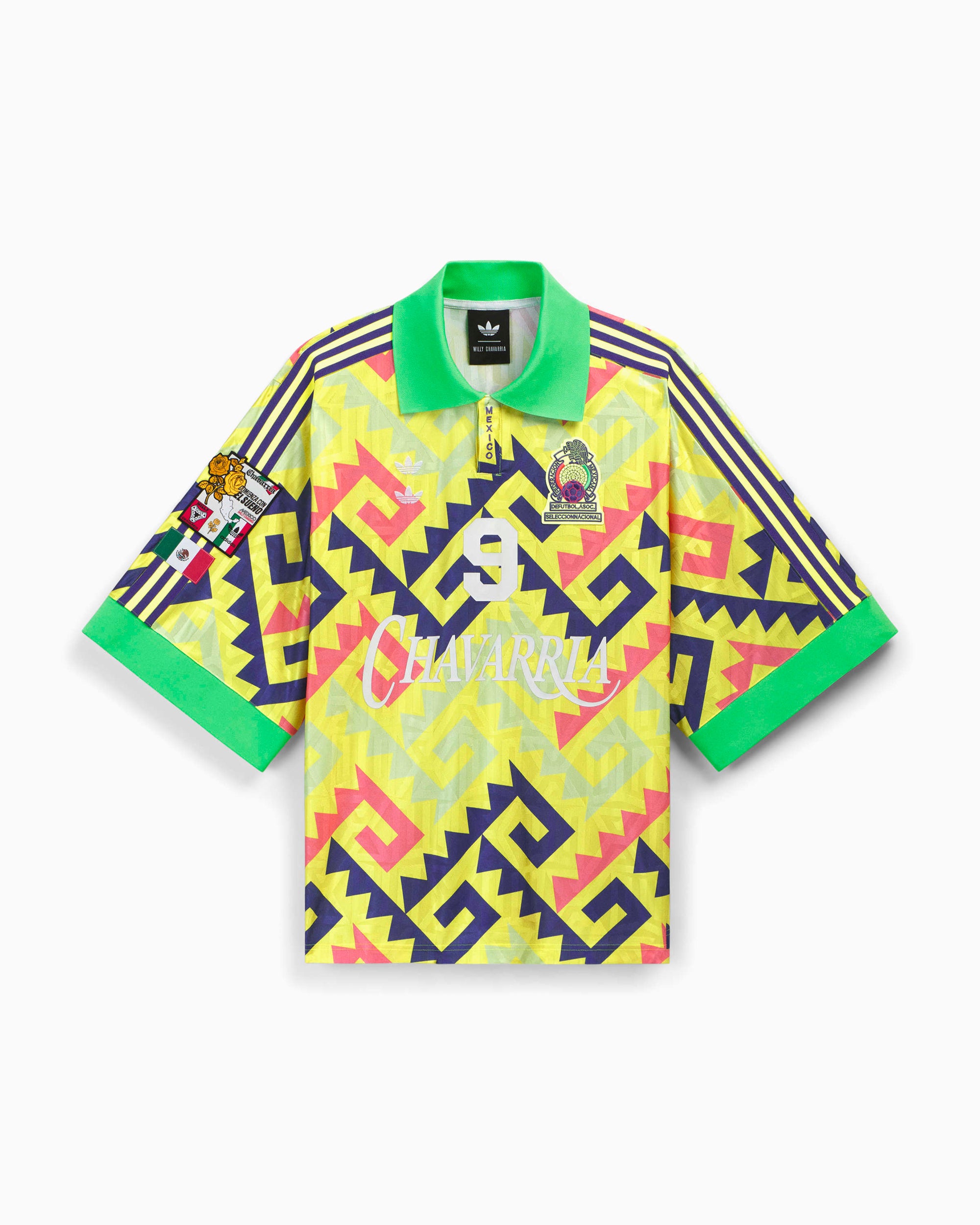 T-Shirts adidas Originals x Willy Chavarria Goalkeeper Graphic Half-Sleeved Oversize Men's Jersey T-Shirt - KU7799