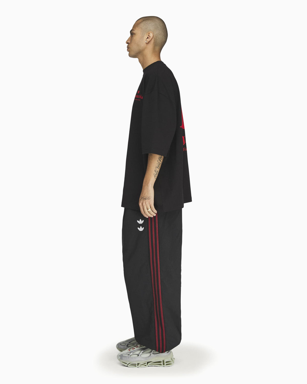 T-Shirts adidas Originals x Willy Chavarria "Rose" Graphic Oversize Men's T-Shirt - KZ3115