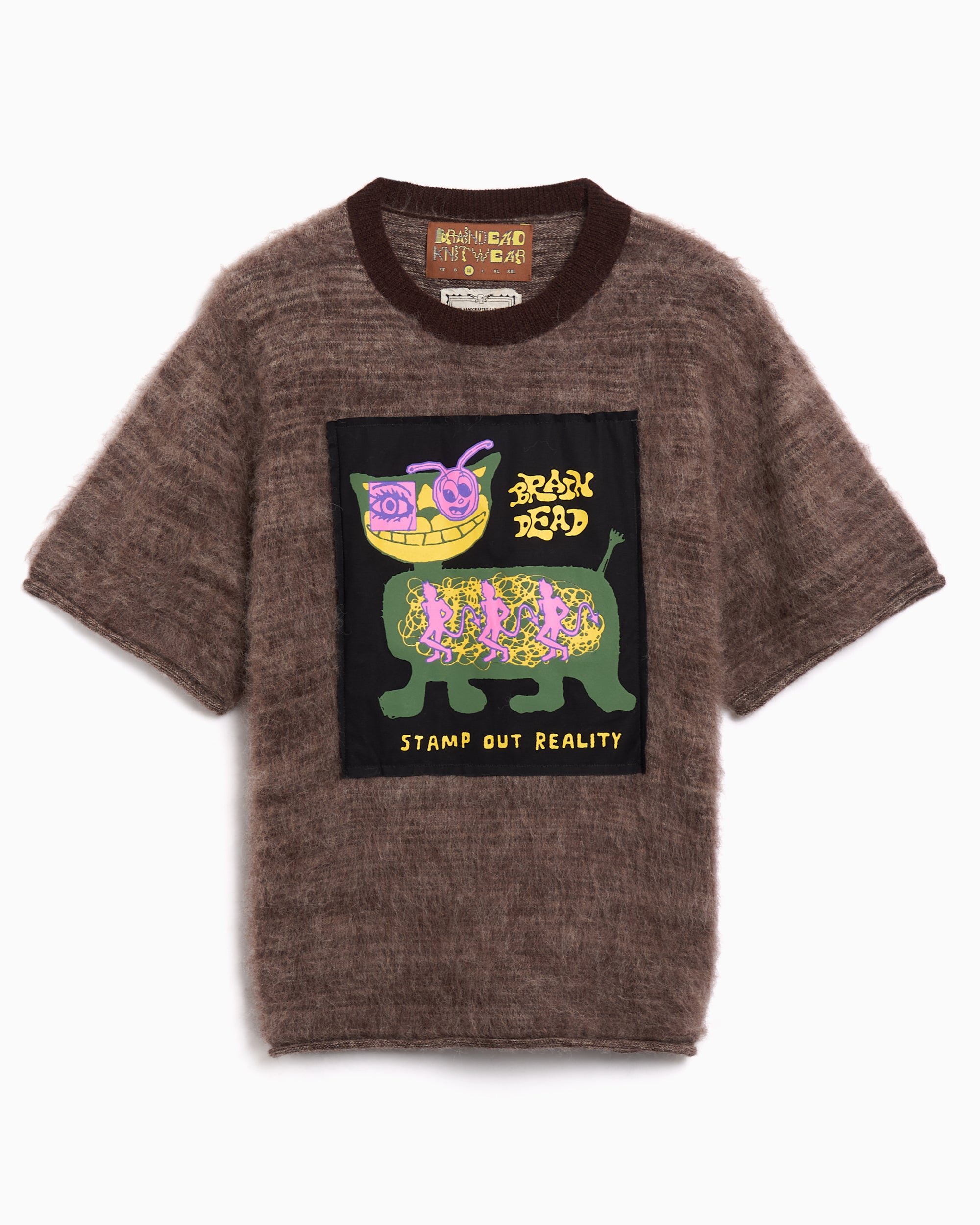 T-Shirts Brain Dead Minzie Graphic Men's T-Shirt - BDF25T190046-OLIVE