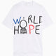 Comme Des Garçons Shirt x Dan Perjovschi "World Hope" Oversize met grafisch T-Shirt voor heren