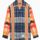 DEVÁ STATES Ikat Men's Long Sleeve Linen Shirt T-Shirt voor heren