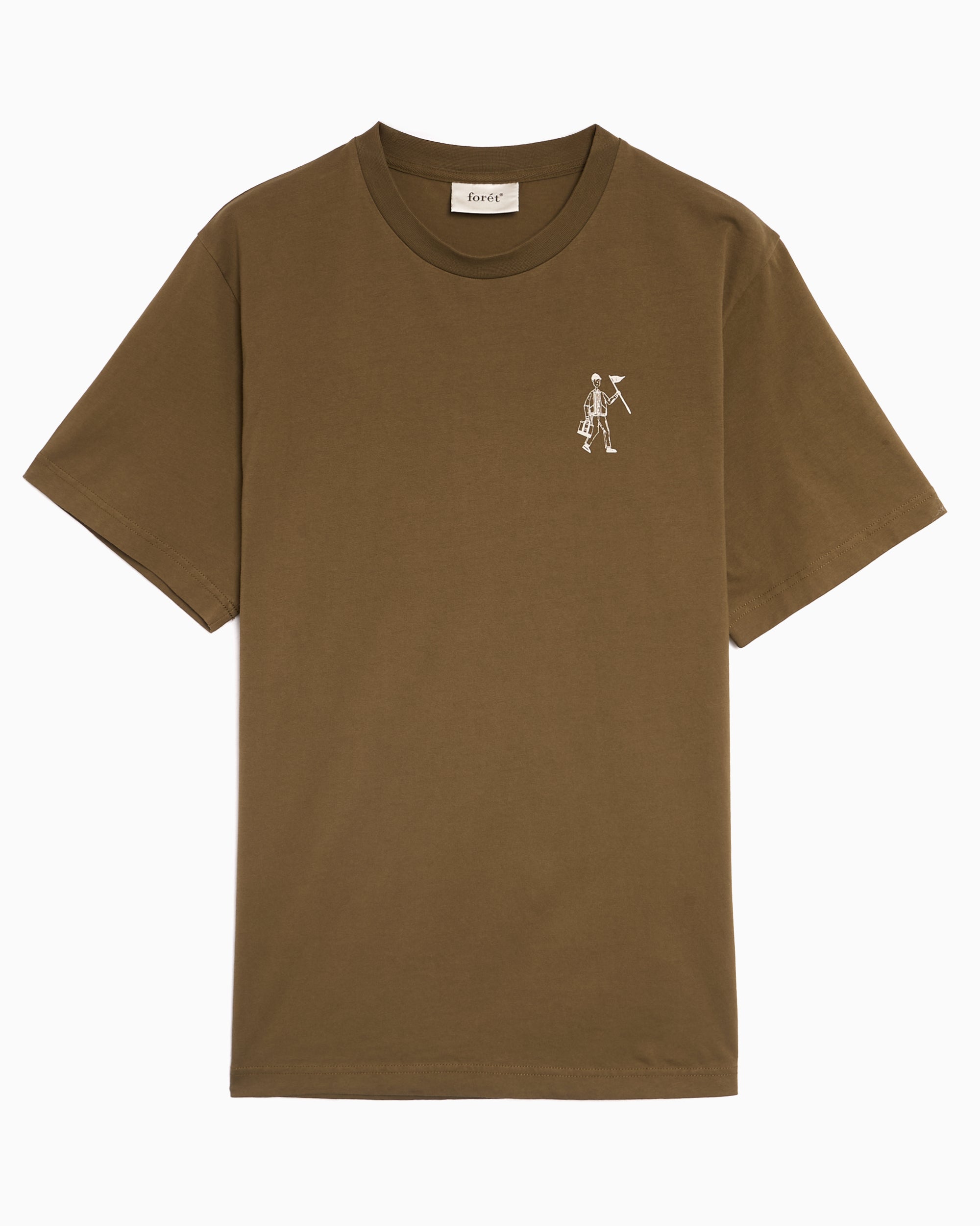T-Shirts forét Walker Men's T-Shirt - F1021-ALGAEGREEN