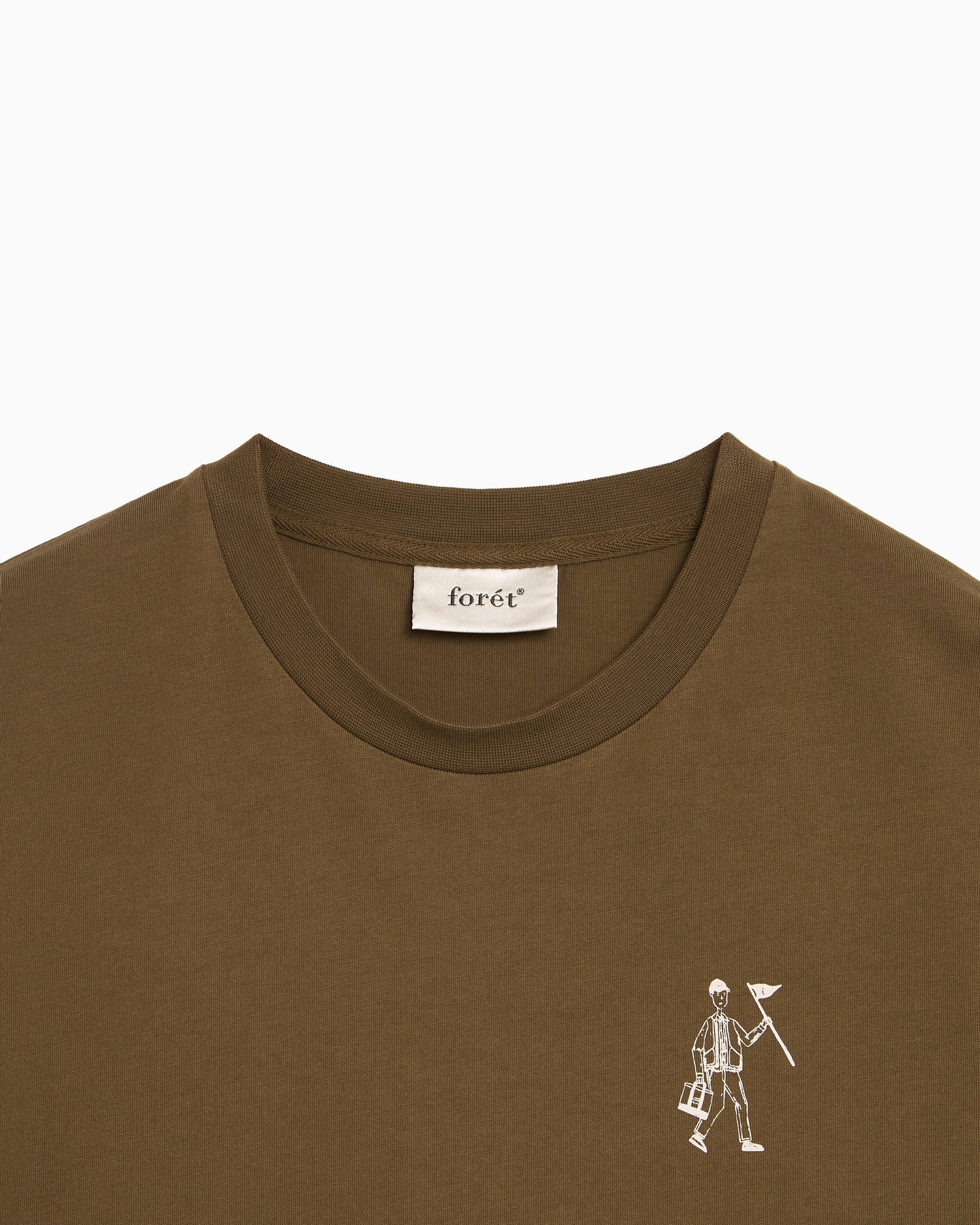 T-Shirts forét Walker Men's T-Shirt - F1021-ALGAEGREEN