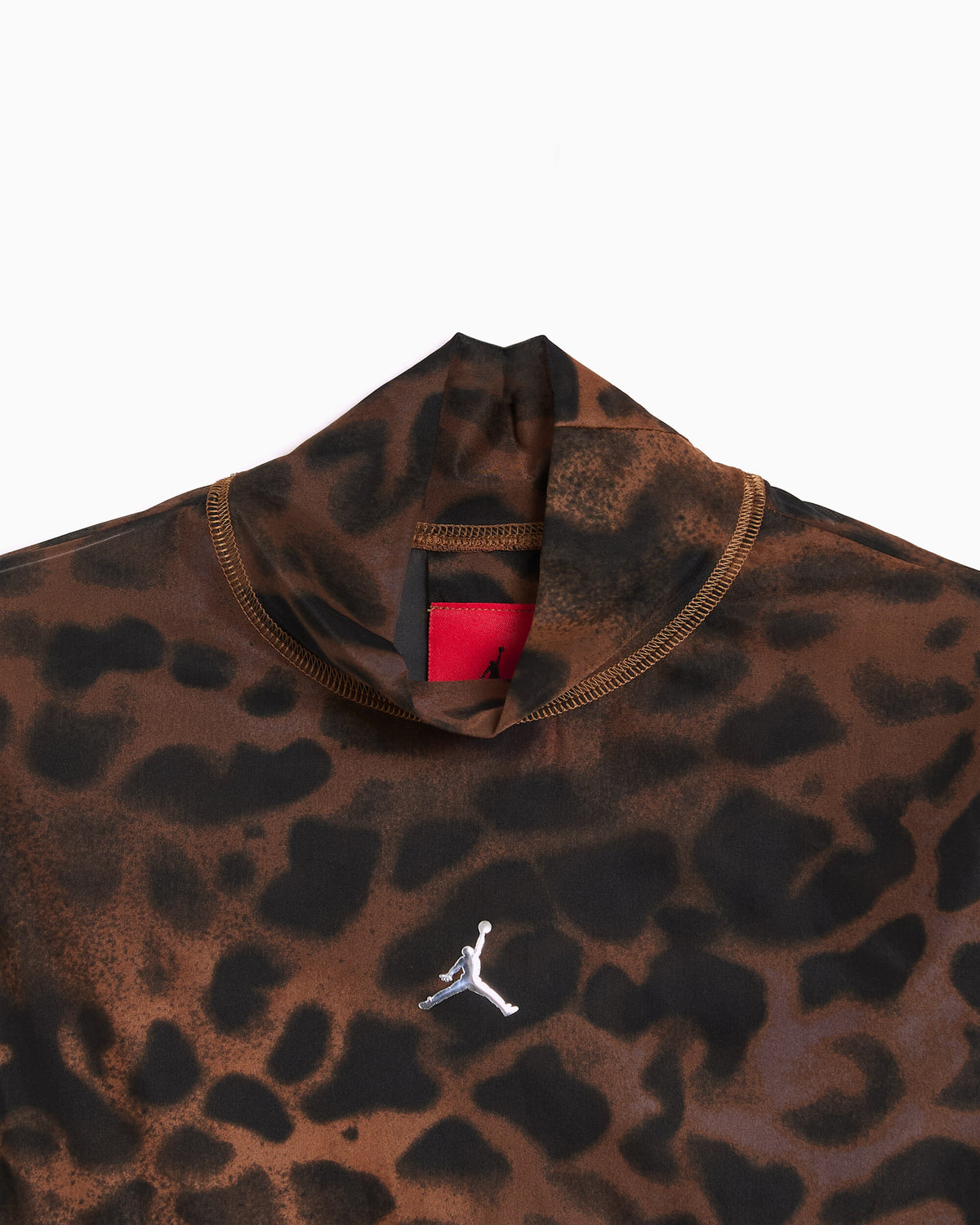 T-Shirts Jordan Flight Leopard Animal Print Long-Sleeved Slim Women's T-Shirt - IQ4011-281