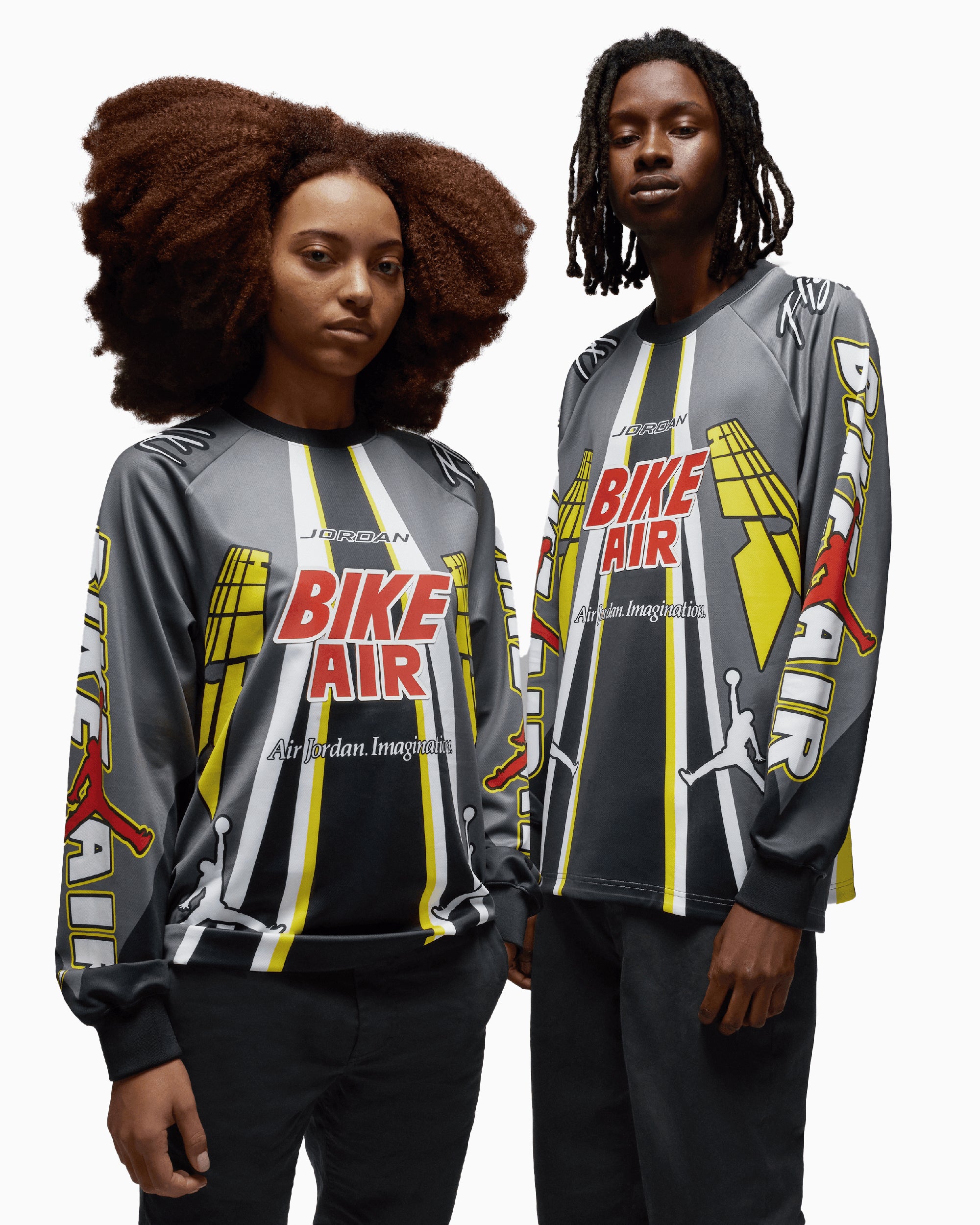 T-Shirts Jordan x Nigel Sylvester Bike Men's Long Sleeve T-Shirt Oversize Men's T-Shirt - HQ1729-068