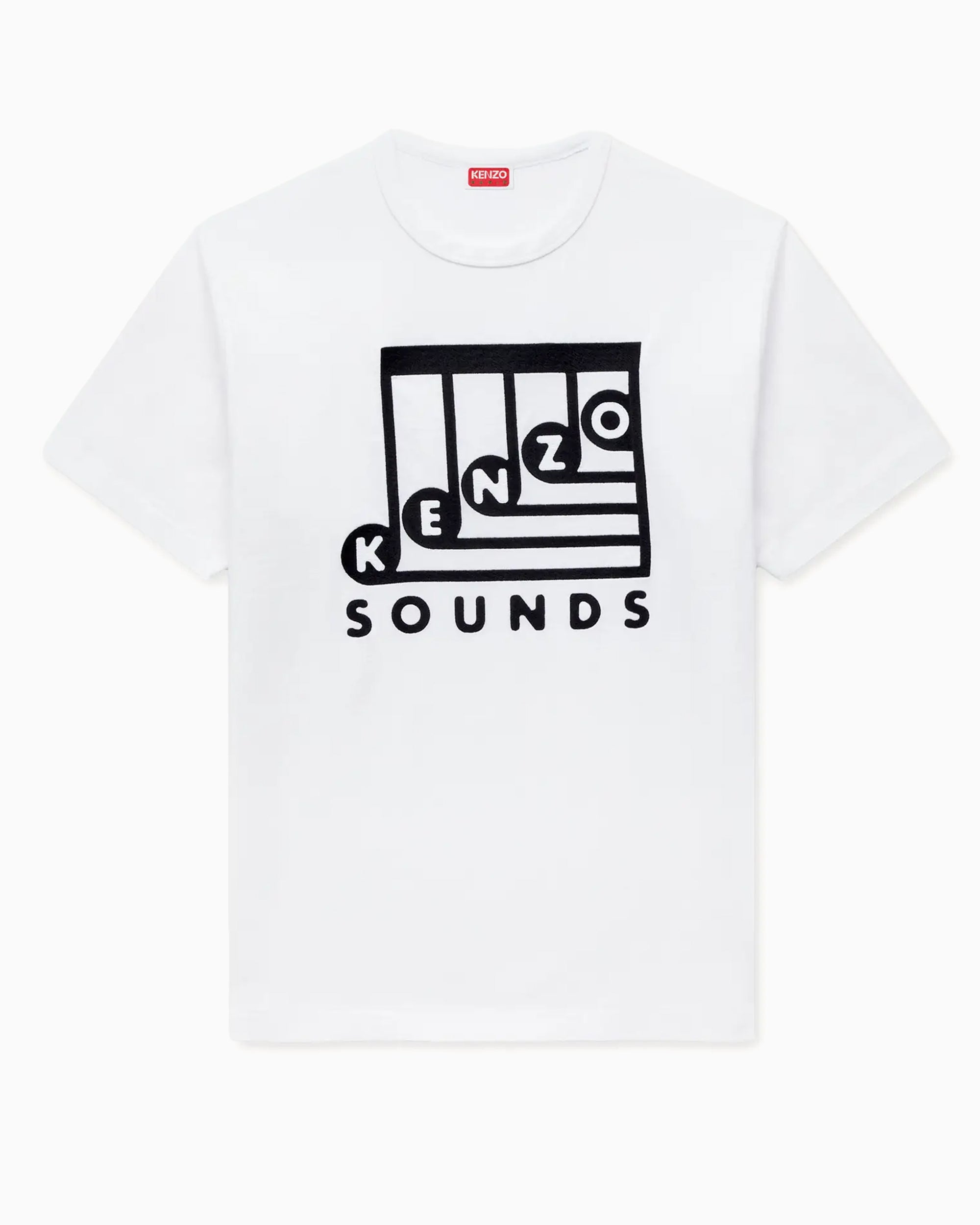 T-Shirts Kenzo Sounds Embroidered Men's T-Shirt - FG65TS2914SG-02
