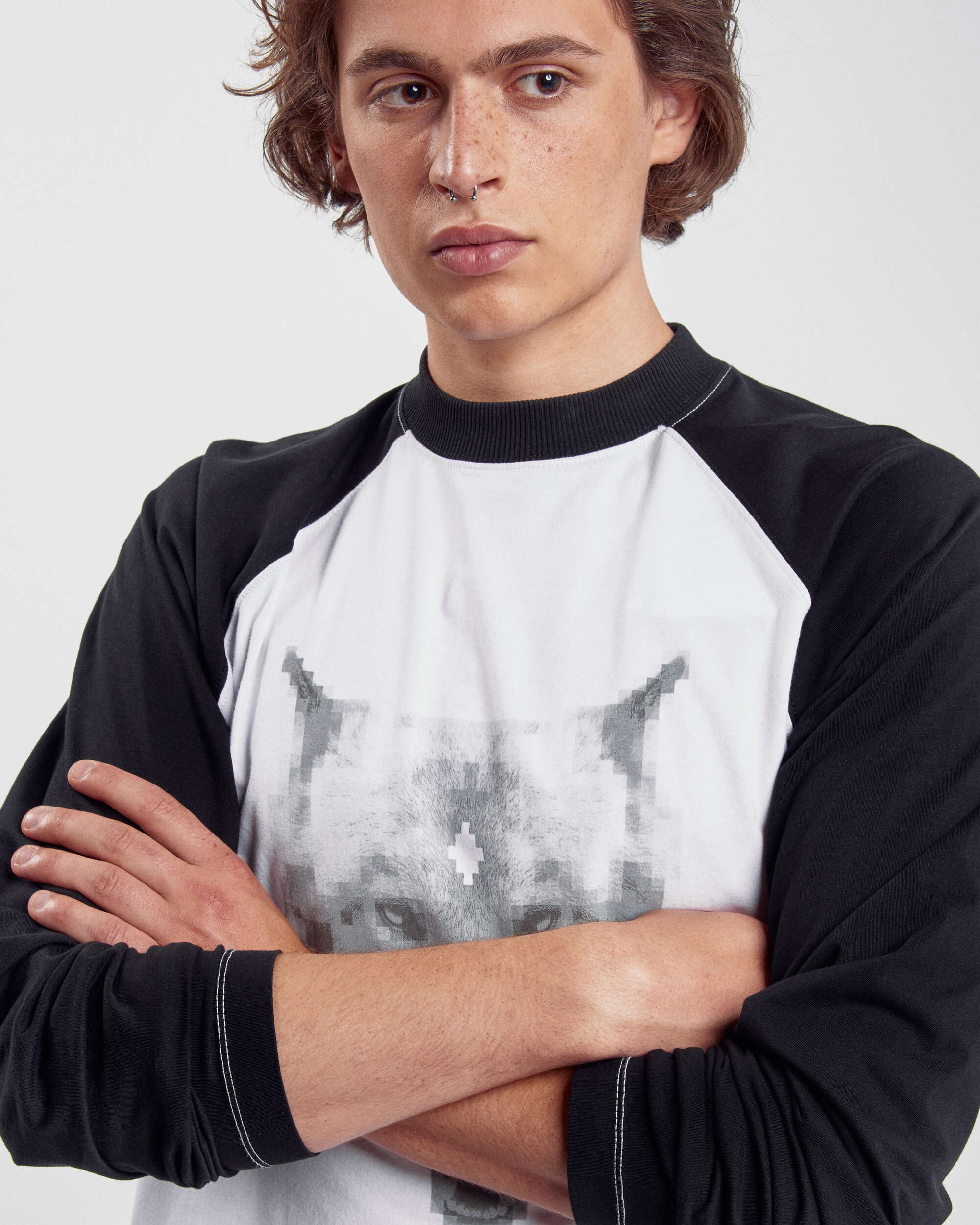 T-Shirts Marcelo Burlon County of Milan LS Men's T-Shirt Men's T-Shirt - CMAB043F21JER0020109