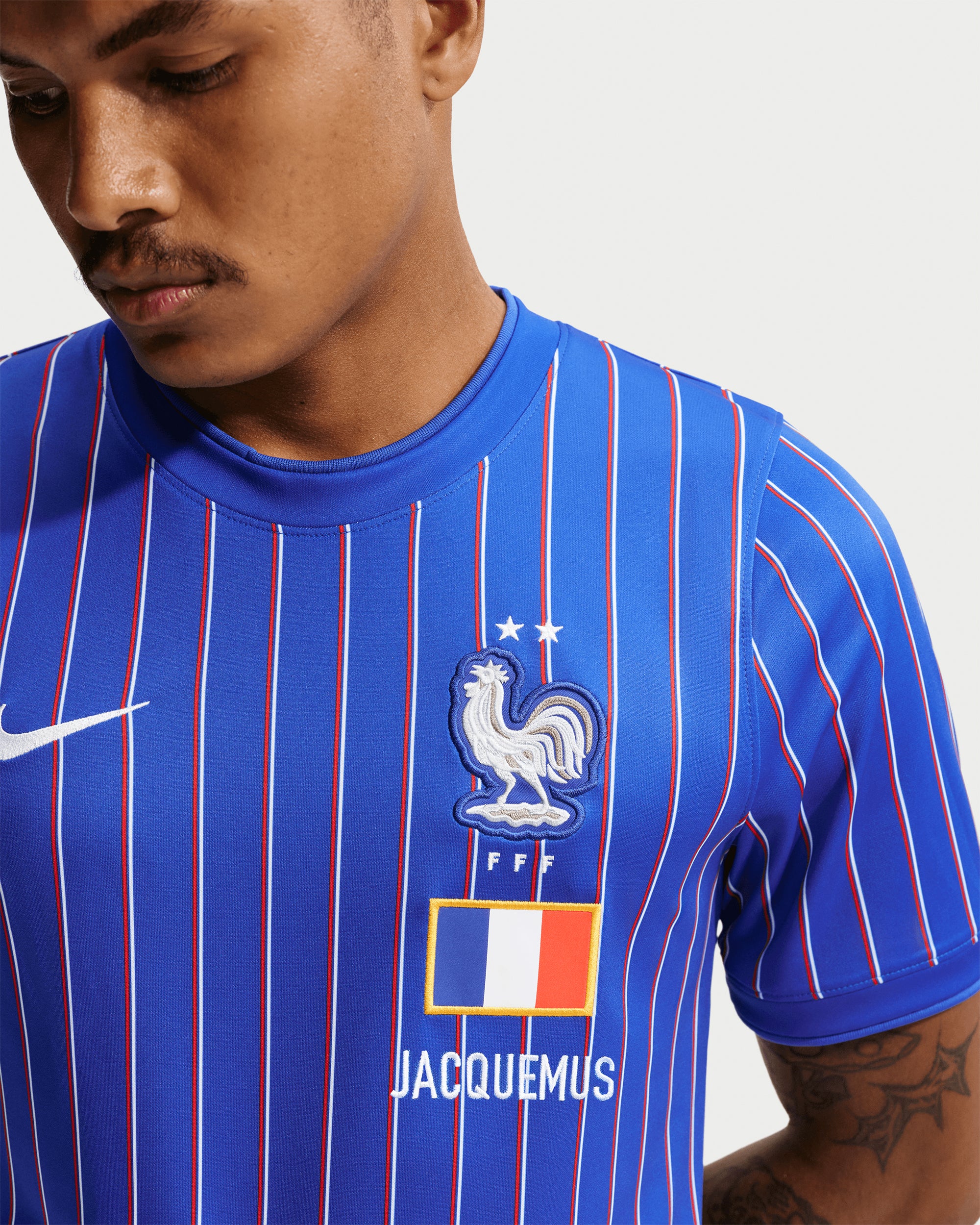 T-Shirts Nike x Équipe de France x Jacquemus Men's Jersey T-Shirt - IH1676-480