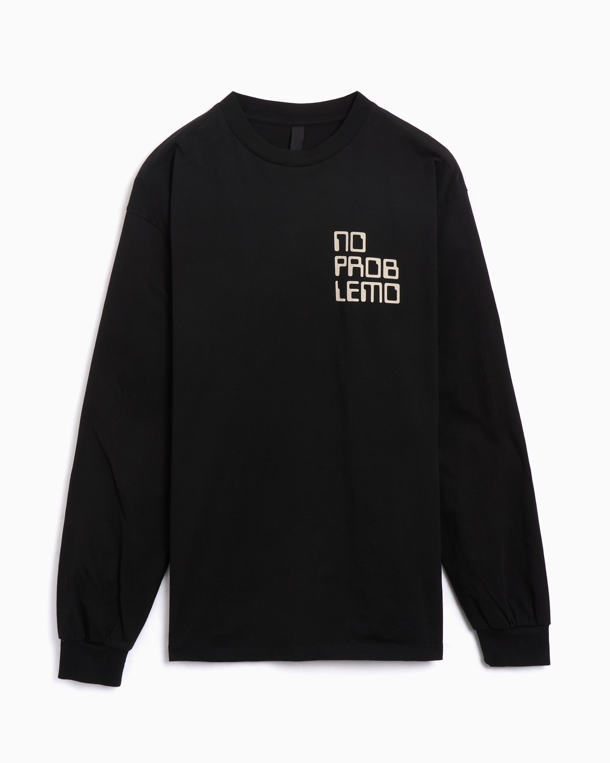 T-Shirts No Problemo No Vision Men's Long Sleeve T-Shirt Men's T-Shirt - NP6002303-BLK