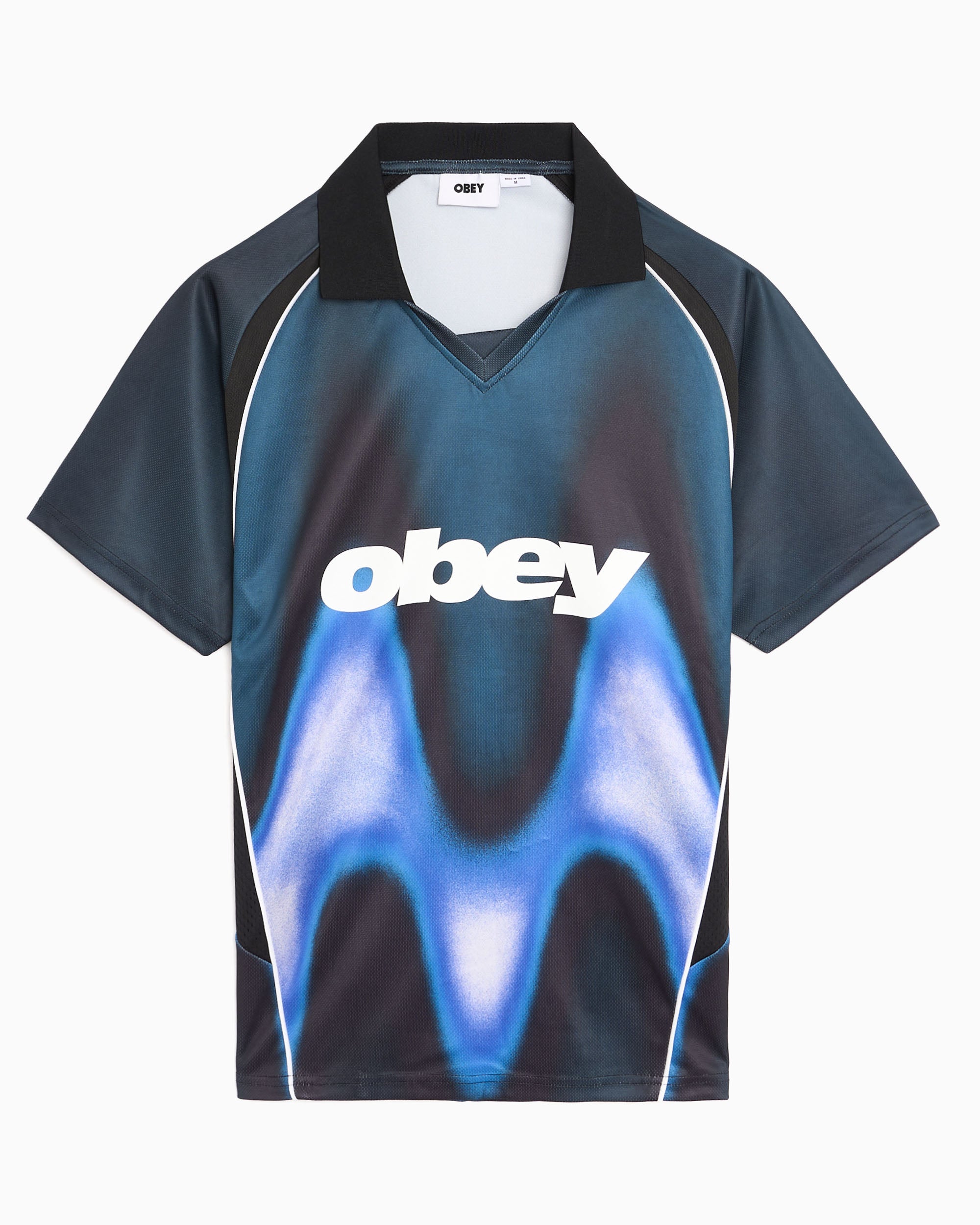 T-Shirts OBEY Clothing Blurred Graphic Relaxed Men's Jersey T-Shirt - 131080378-DTL