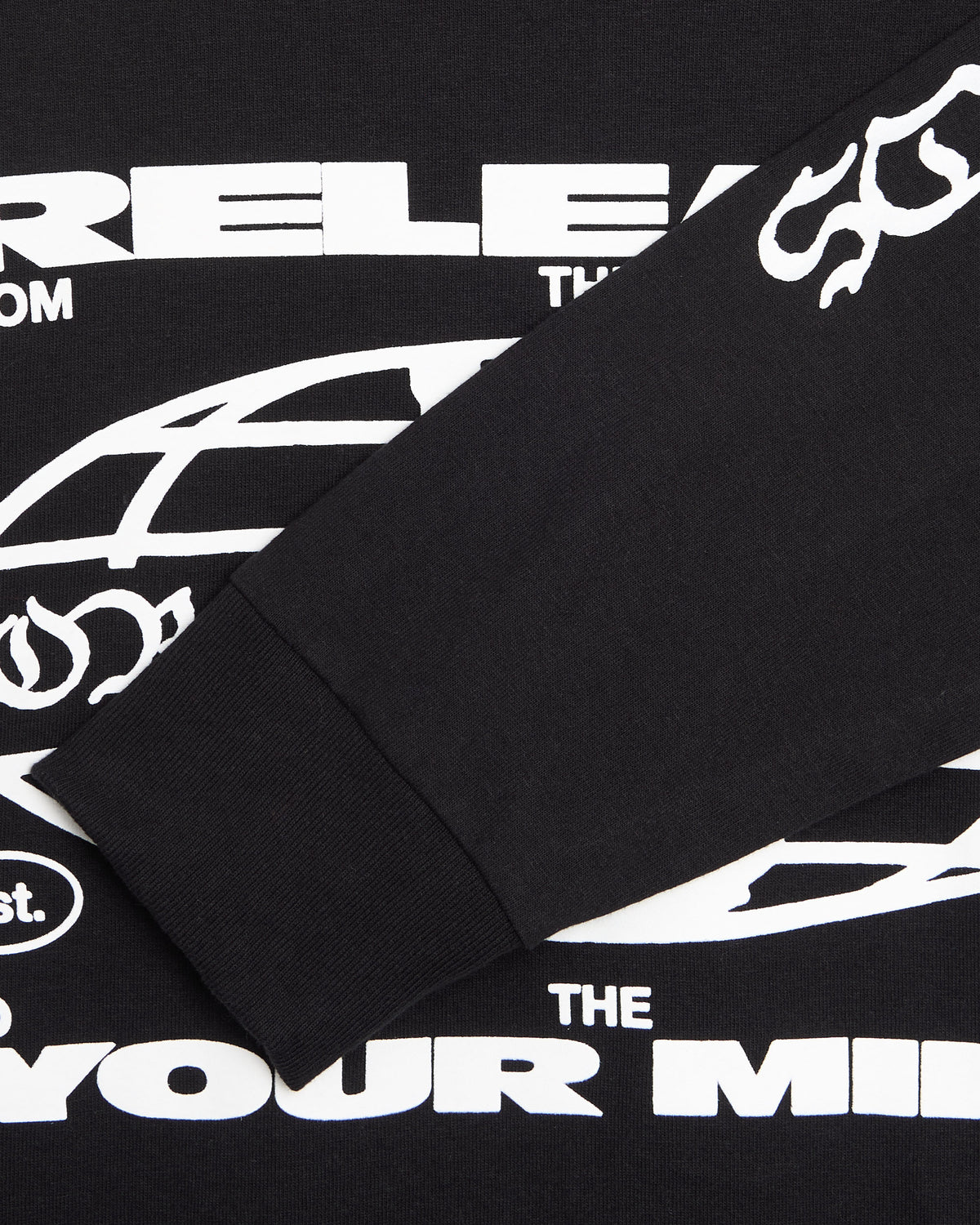 T-Shirts OBEY Clothing Release Your Mind Graphic Long-Sleeved Men's T-Shirt - 163554314-BLK
