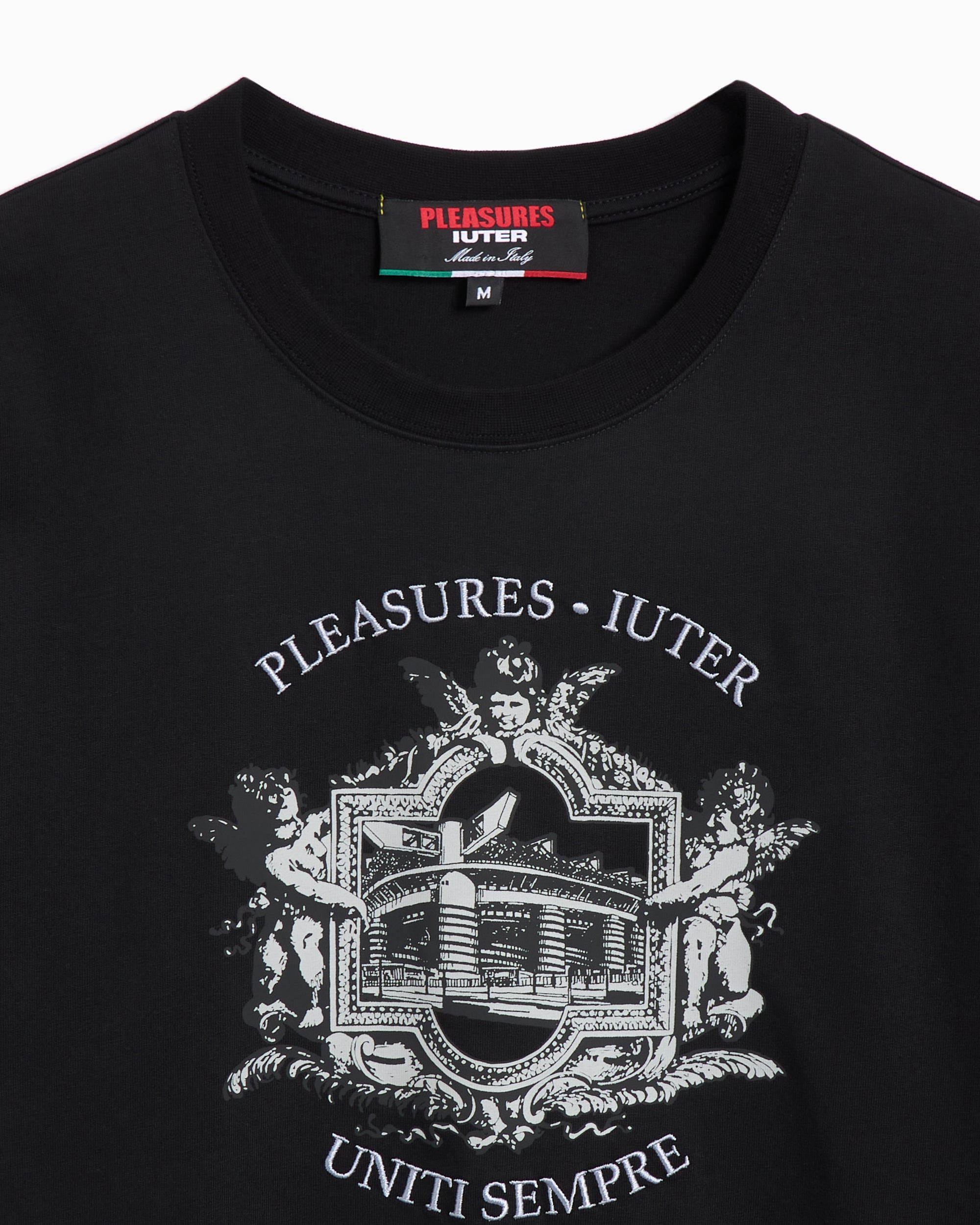 T-Shirts Pleasures Alberto Men's T-Shirt Men's T-Shirt - P24IU008-BLACK