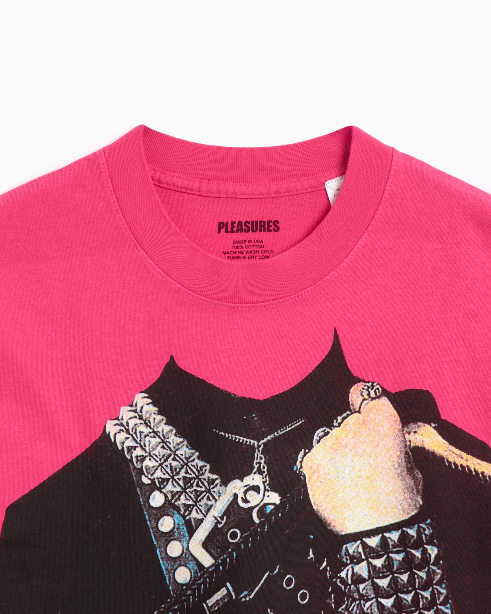 T-Shirts Pleasures Axed Men's T-Shirt Men's T-Shirt - P24W036-FUCHSIA