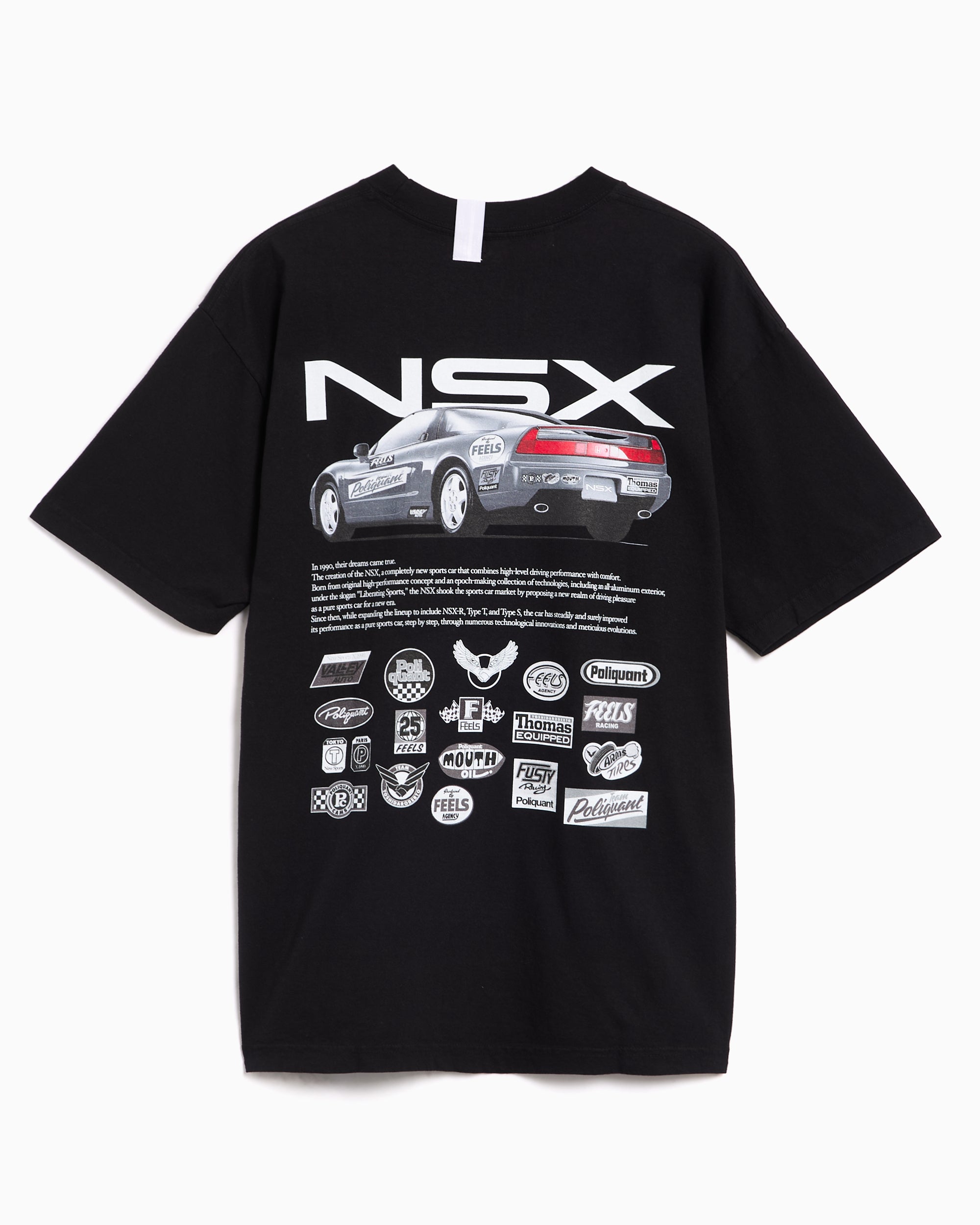 T-Shirts Poliquant The New Sports X 1990 Limited Edition Graphic Relaxed Men's T-Shirt - 2502023-BLACK
