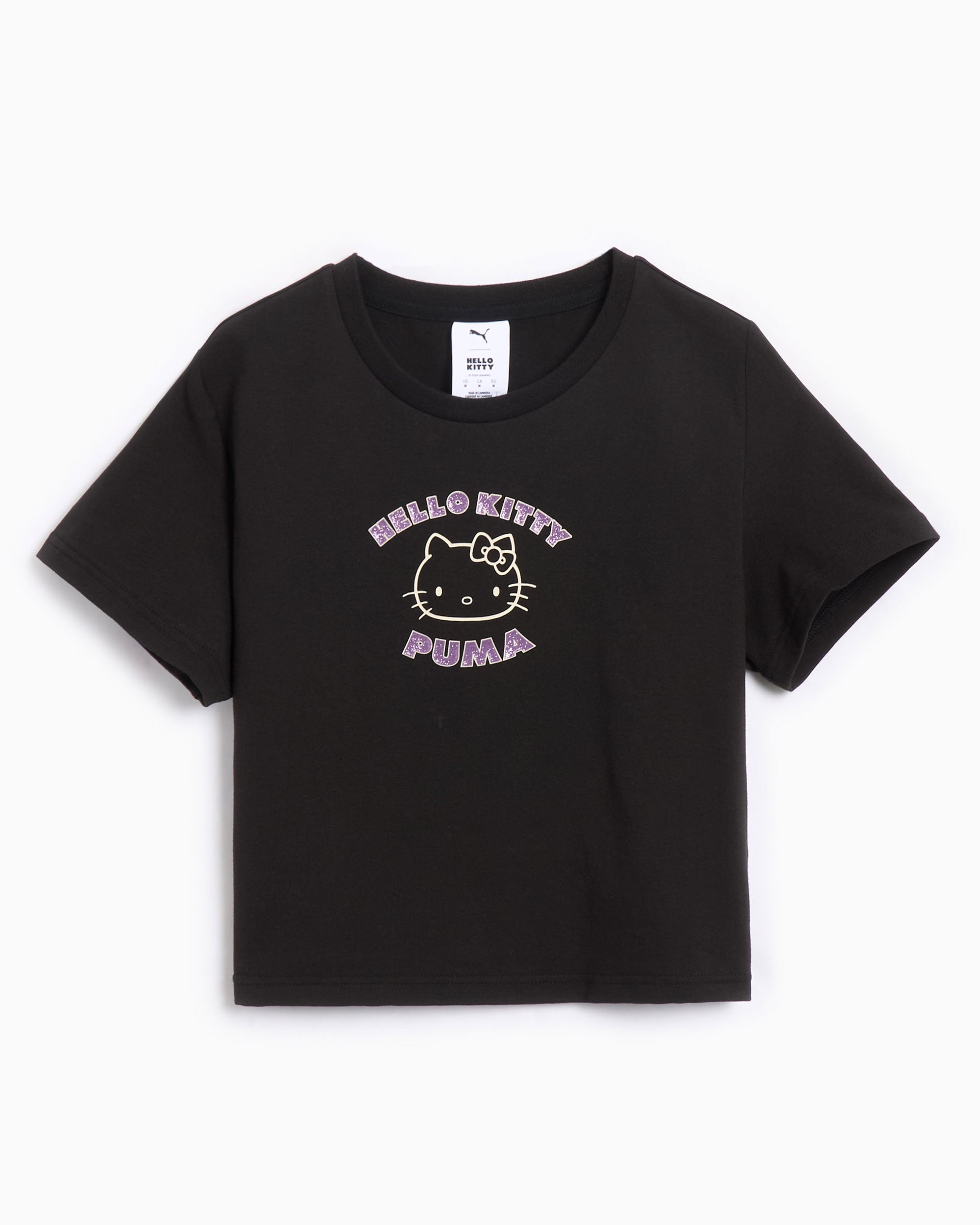 T-Shirts Puma x Hello Kitty Women's Graphic Baby T-Shirt Crop Women's T-Shirt - 631613-01