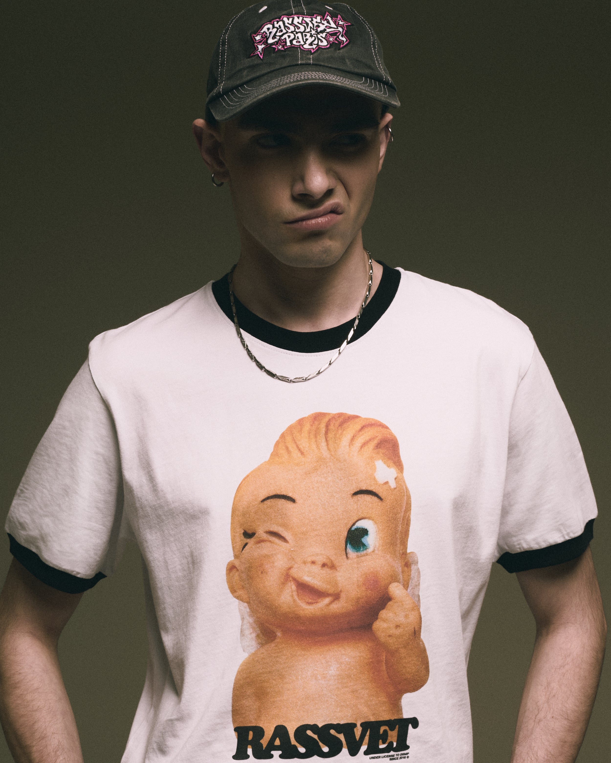 T-Shirts Rassvet Merci Ringer Men's Knit T-Shirt Men's T-Shirt - PACC16T004-2