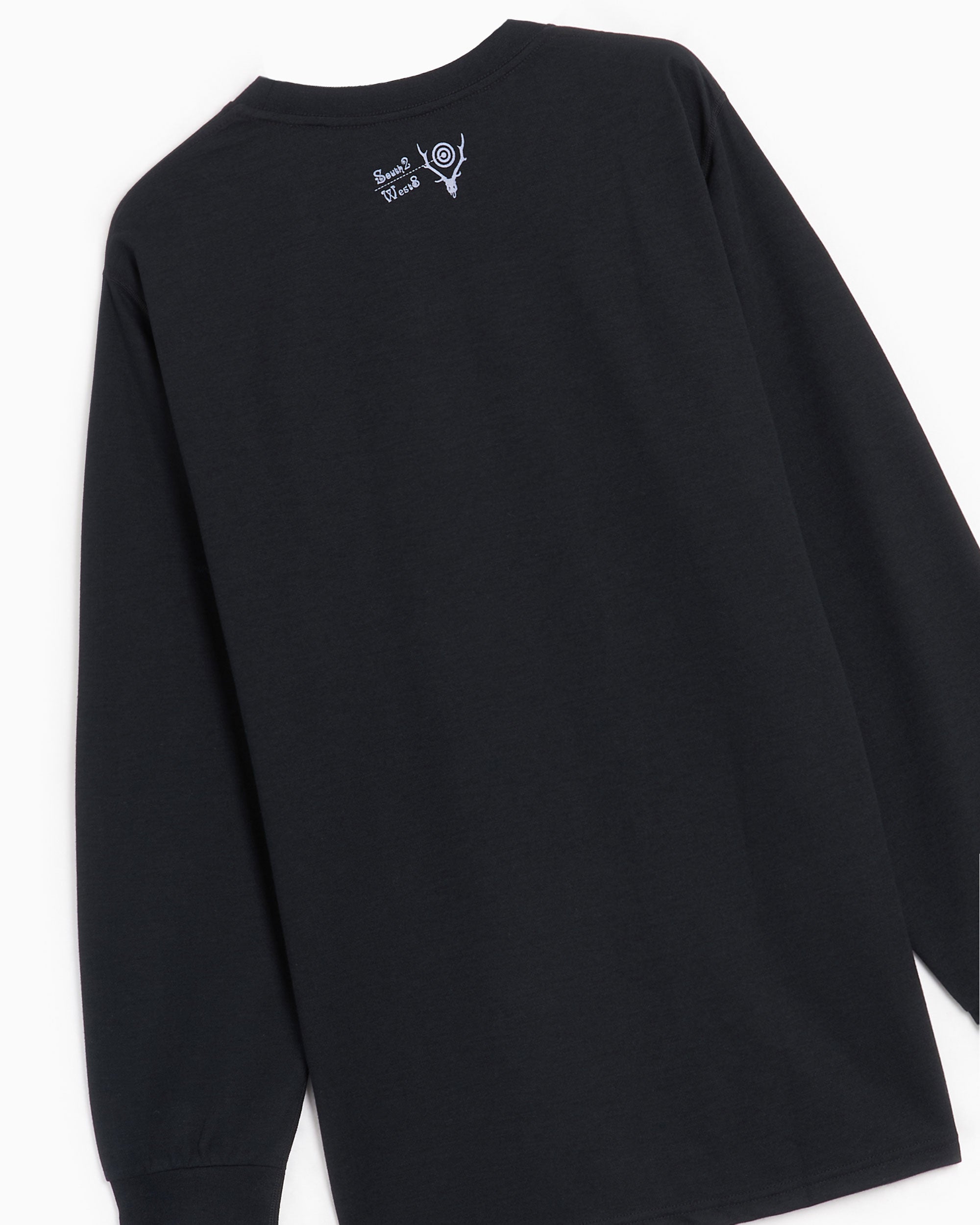T-Shirts South2 West8 Maze Men's Long Sleeve T-Shirt Men's T-Shirt - NS841-B-Black